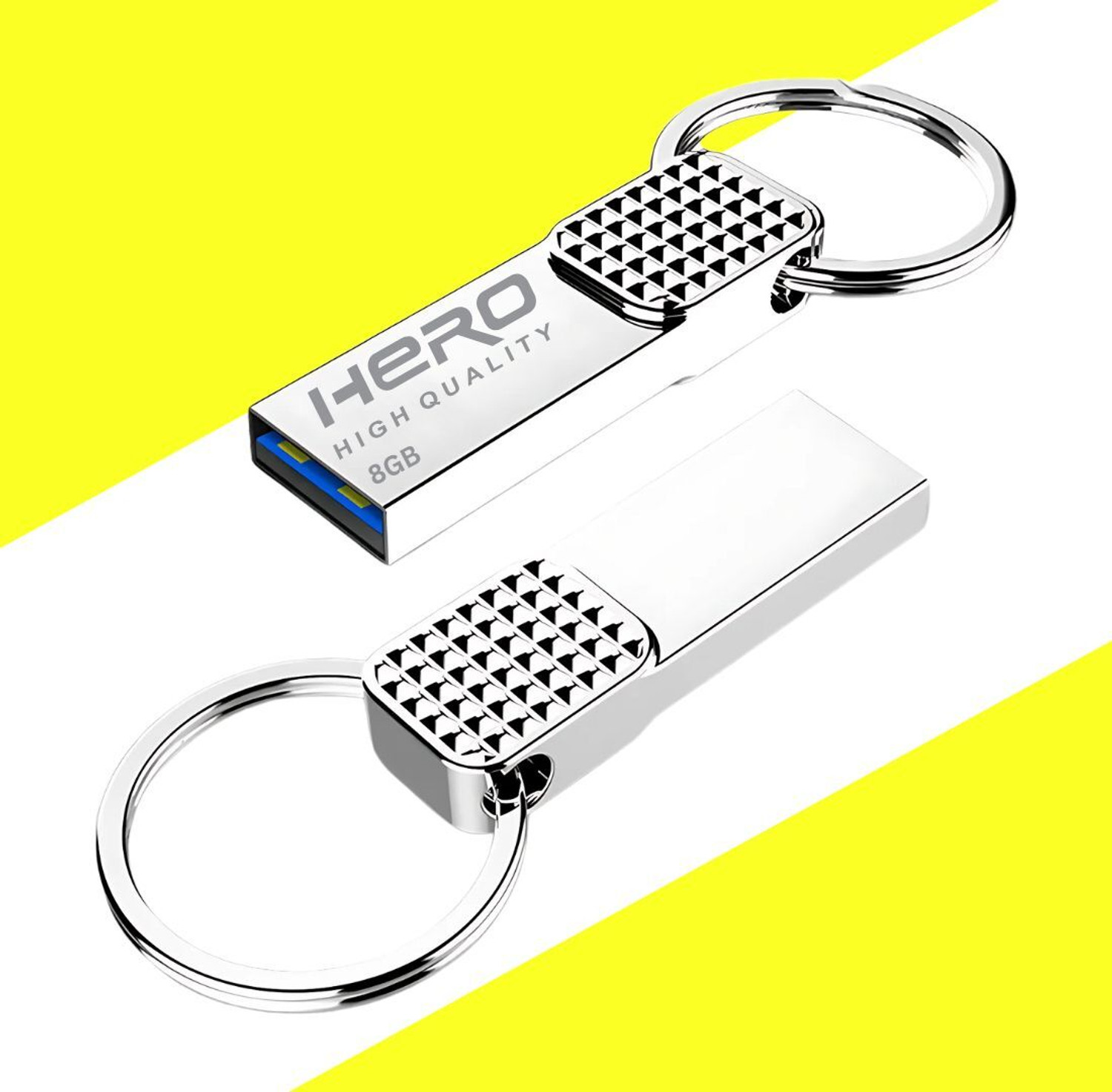 Image of herohighquality pendrive 8 GB Pen Drive Compatible with Mobile, Tablet, Television, Laptop, Desktop Computer, Gaming Console USB 3.0 Metal Case