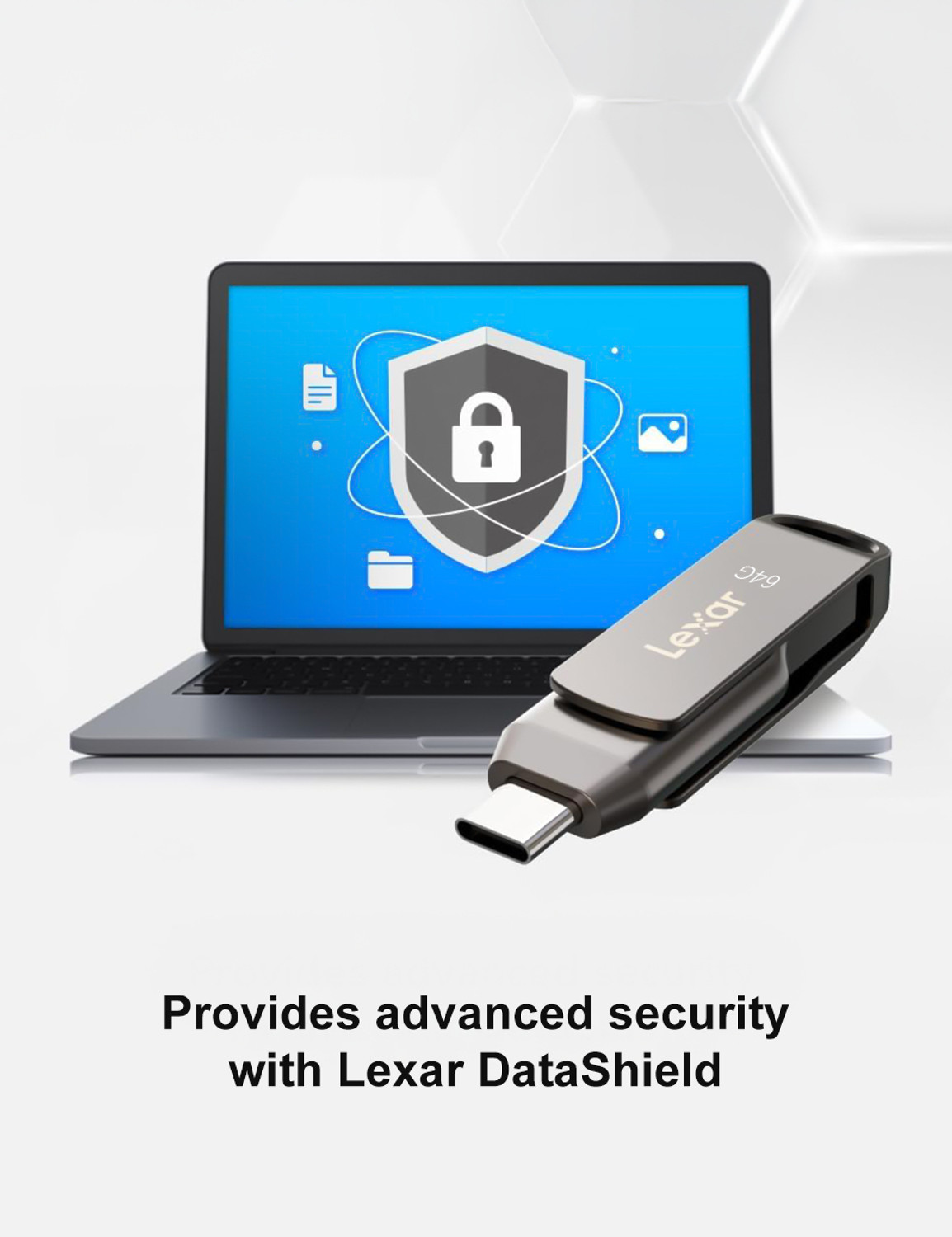 Image of Lexar Dual USB Flash Drive 64GB (Type-C & Type-A, USB 3.1, 100MB /s) 64 GB Pen Drive Compatible with Mobile, Laptop, Desktop Computer USB 3.1 Metal Case