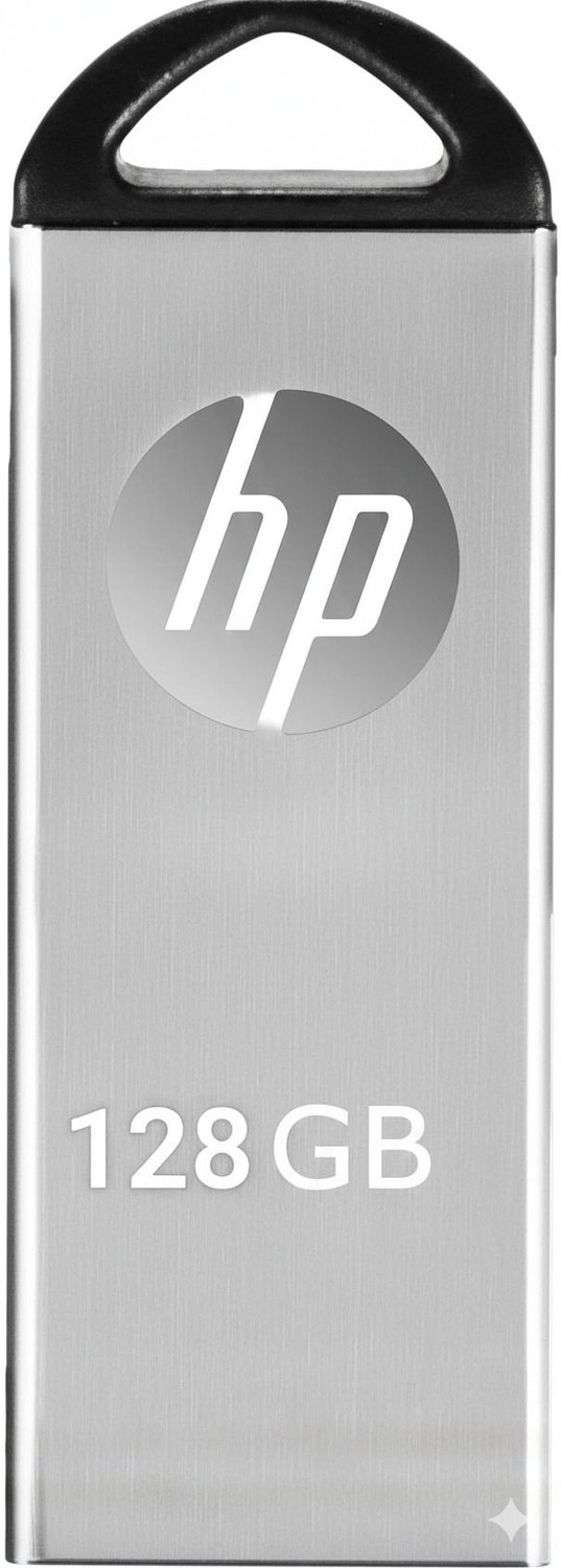 Image of HP 128GB with 2in1 OTG Free Connecter 128 GB Pen Drive 128 GB Pen Drive Compatible with Audio Player, Desktop Computer, Gaming Console, Laptop, Mobile, Tablet, Television USB 2.0 Metal Case