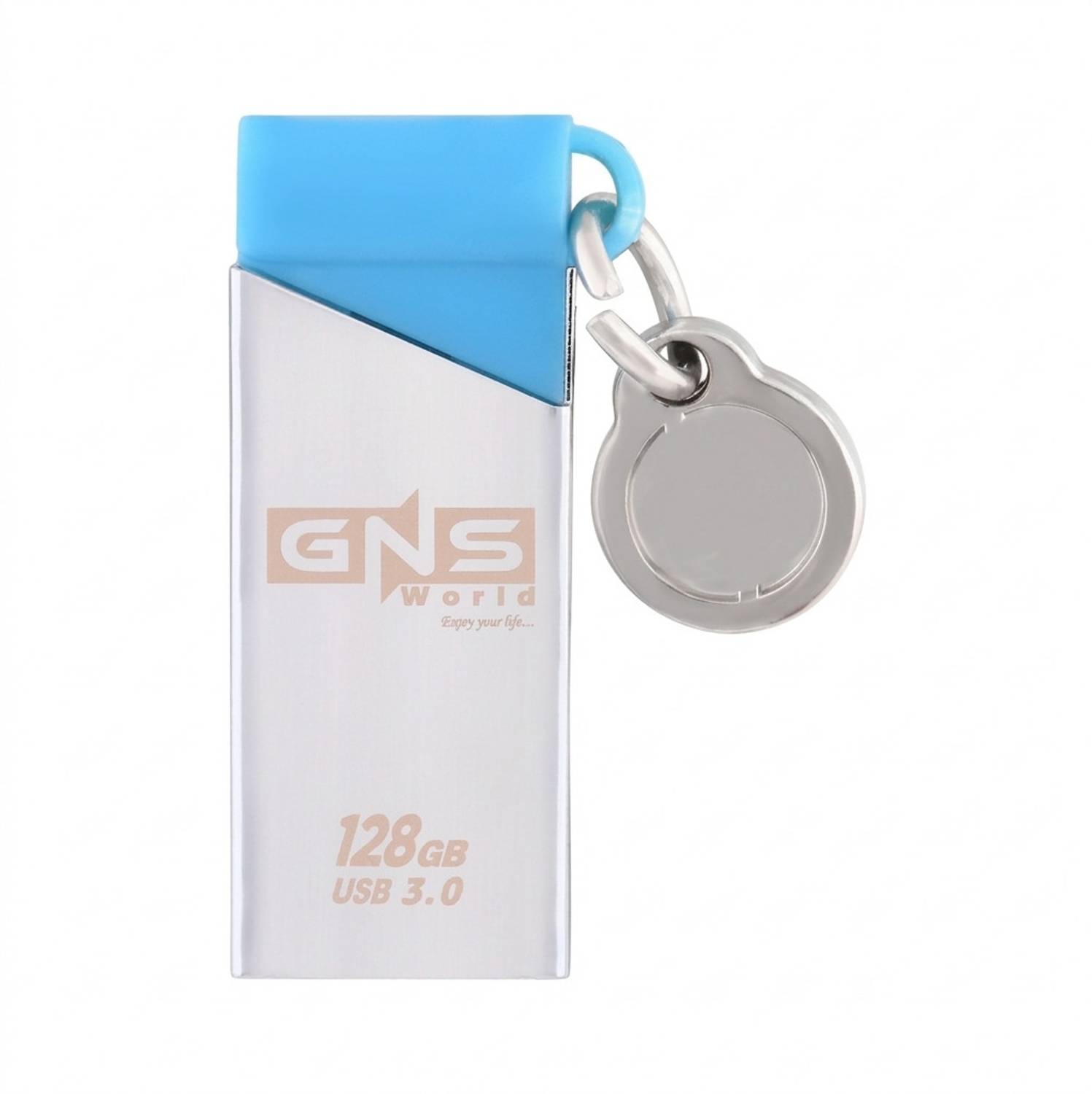 GNS World GNSG-56-128GB 128 GB Pen Drive Compatible with Audio Player, Desktop Computer, Laptop, Gaming Console, Television USB 2.0 Metal Case