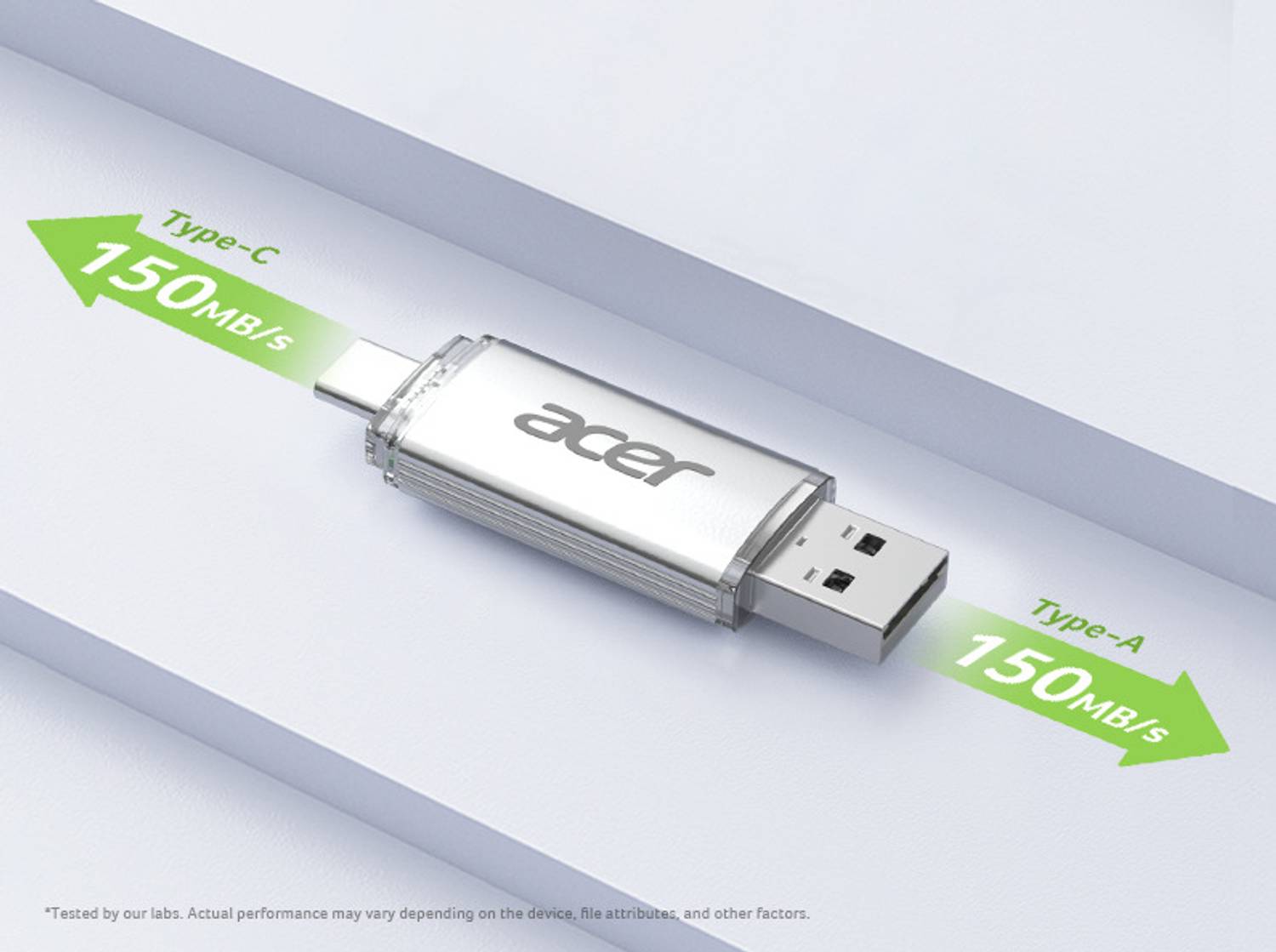 Acer Premium UT300 128GB USB 3.2 Dual Port Drive - Image 3