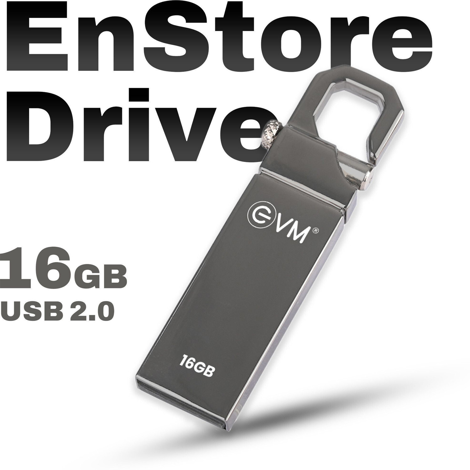 Image of EVM EVMPD /16GB 16 GB OTG Drive Compatible with Desktop Computer, Laptop USB 2.0 Metal Case