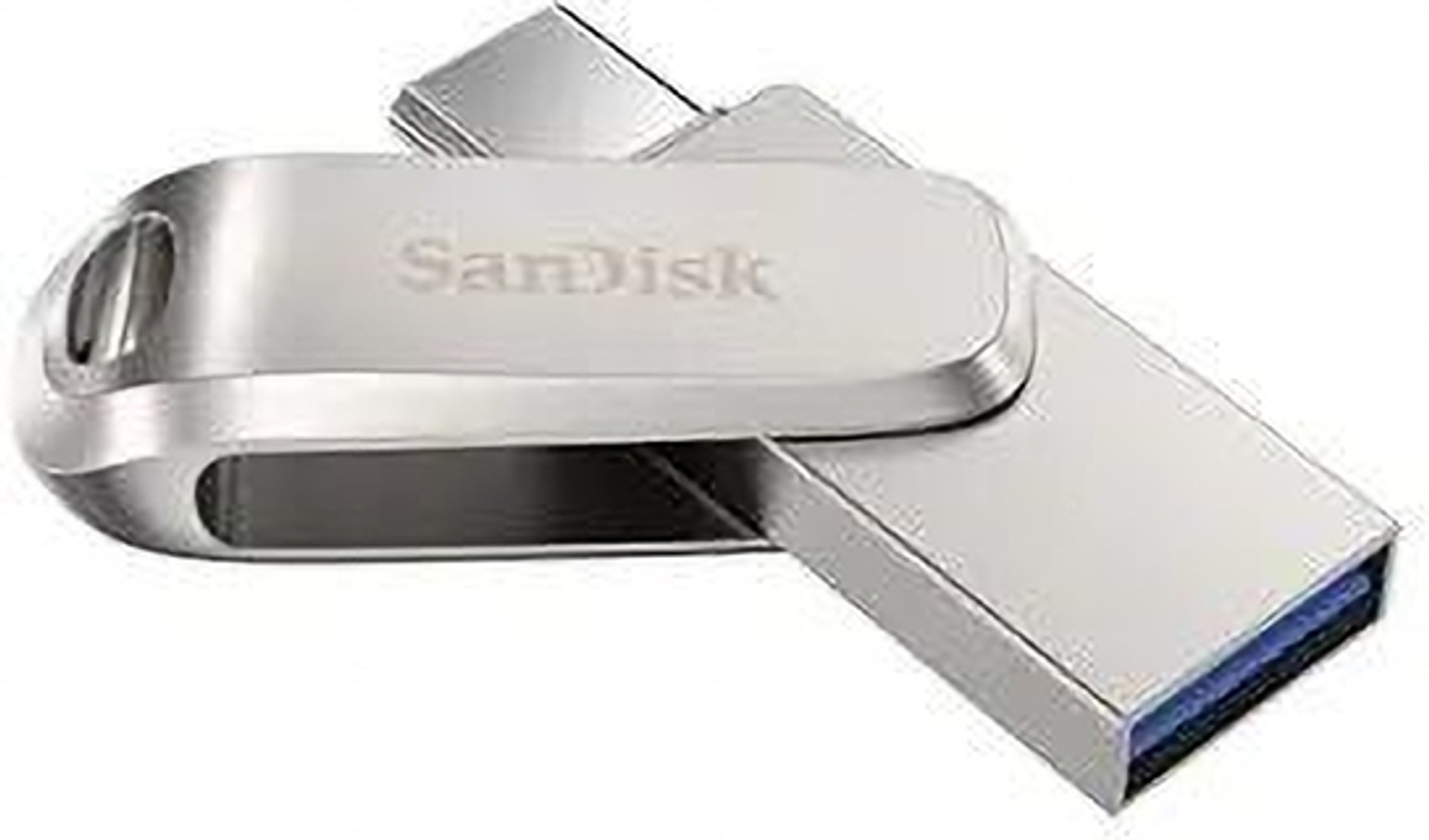 Image of SanDisk SDDDC4-128G-I47PD 128 GB OTG Drive Compatible with Laptop, Desktop Computer, Audio Player, Mobile, Tablet, Netbook, Gaming Console, Television USB 3.2 Metal Case