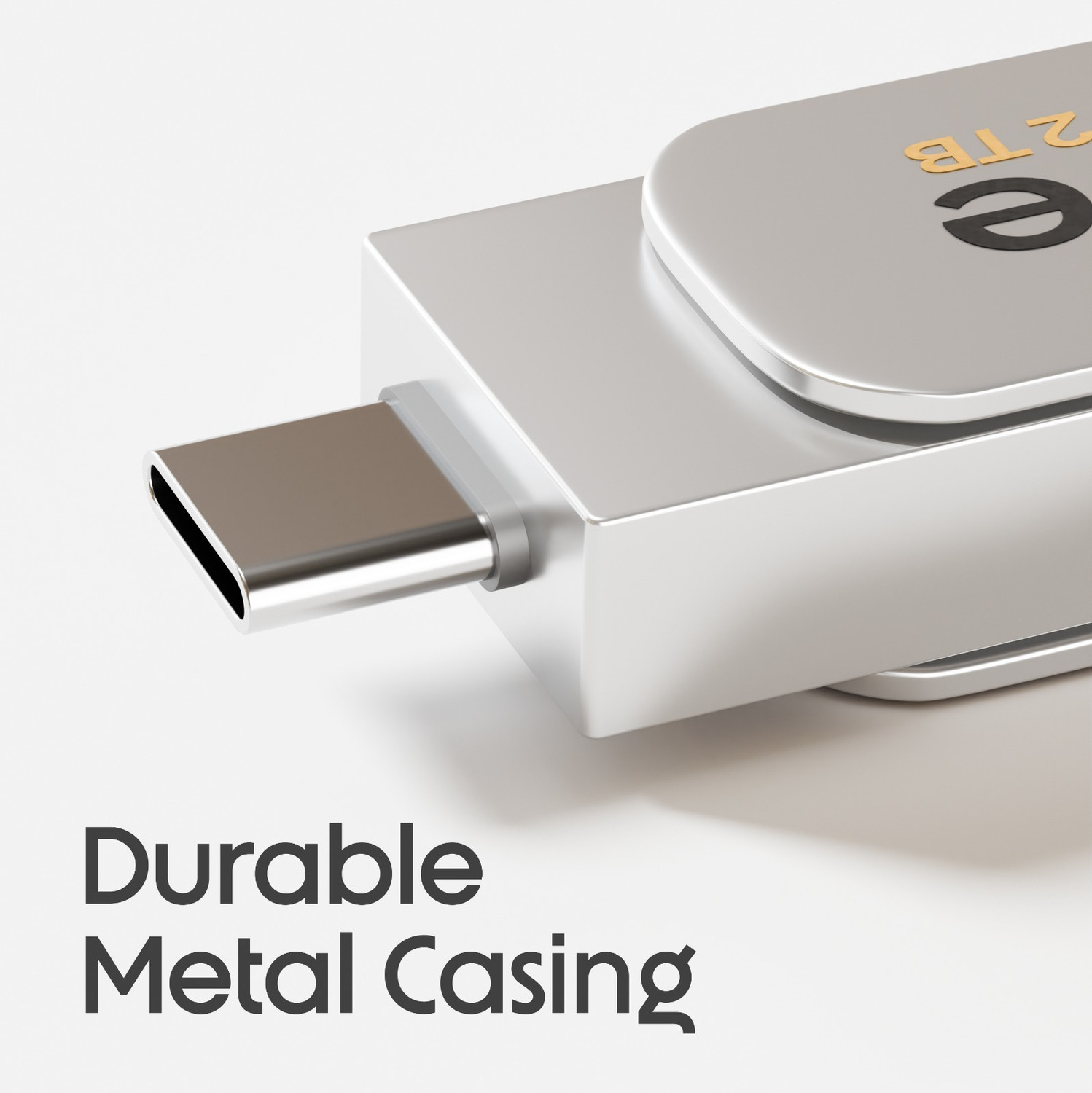 Image of Getmor computer storage type-C and usb type-A 2 TB OTG Drive Compatible with Desktop Computer, Laptop, Mobile, Television, Audio Player USB 3.0 Metal Case
