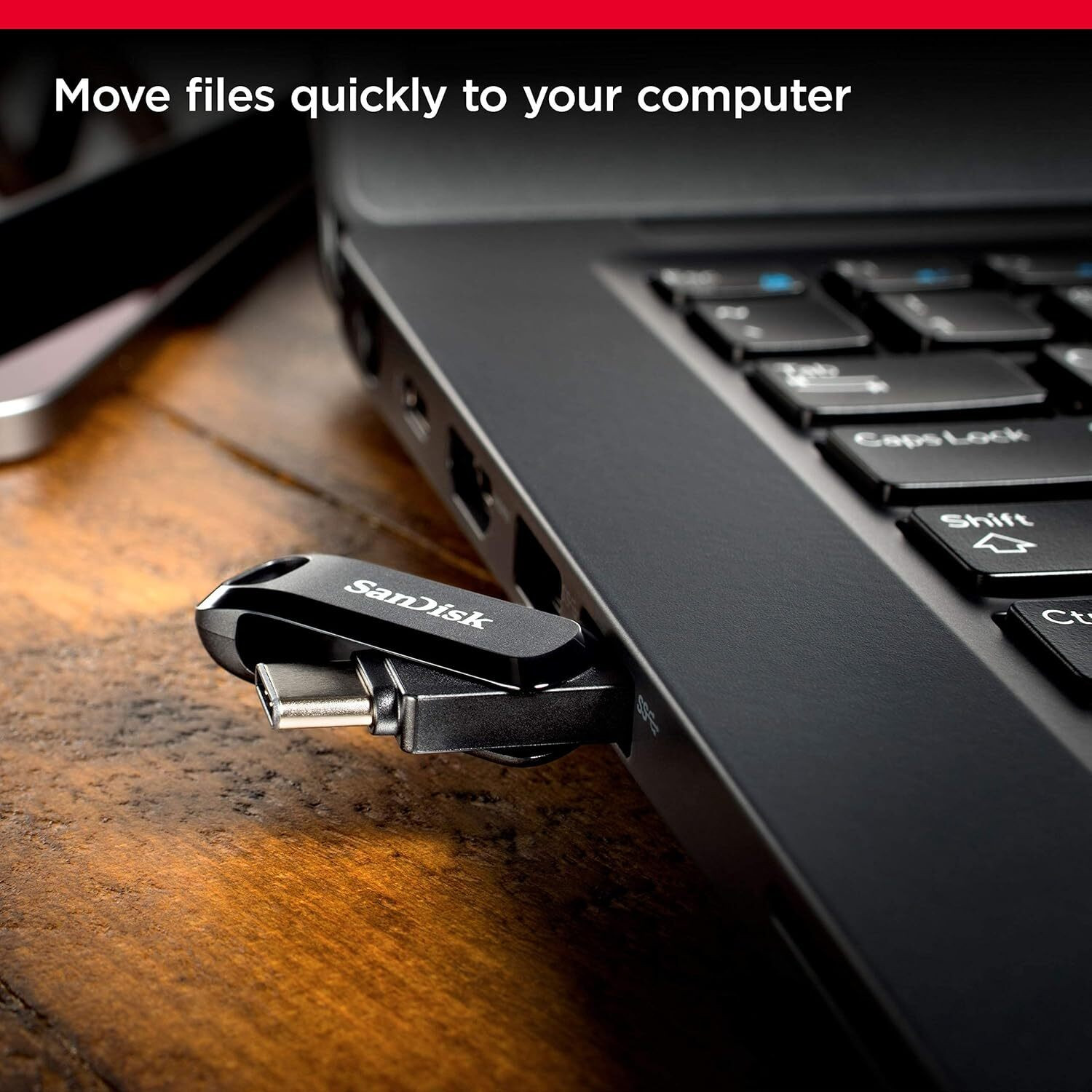 Image of SanDisk Dual Drive Go usb3.0 Type C Pendrive 128 GB OTG Drive Compatible with Desktop Computer, Mobile, Tablet, Television USB 3.0 Metal Case