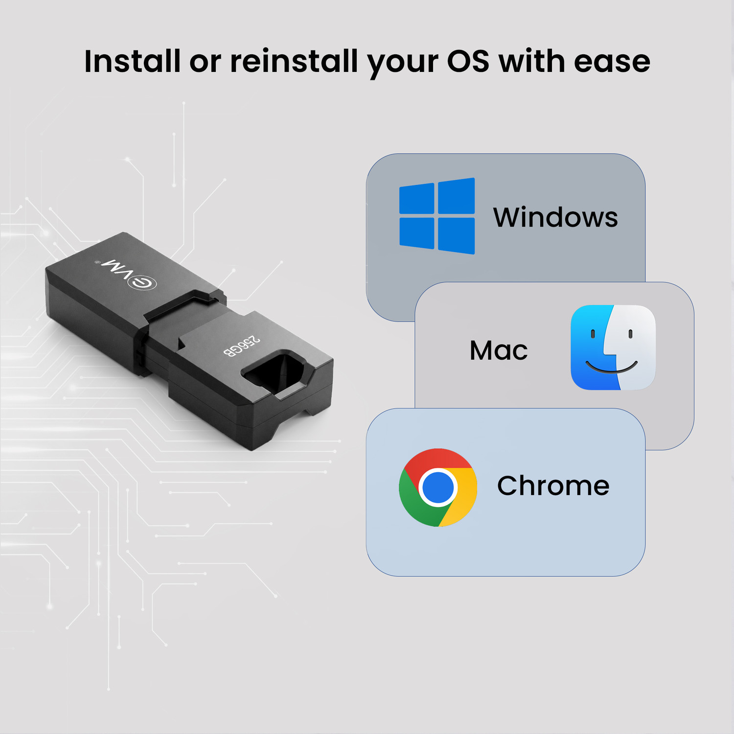 Image of EVM ENC /256G 256 GB OTG Drive Compatible with Mobile, Laptop, Television, Tablet USB 3.2 Plastic Case