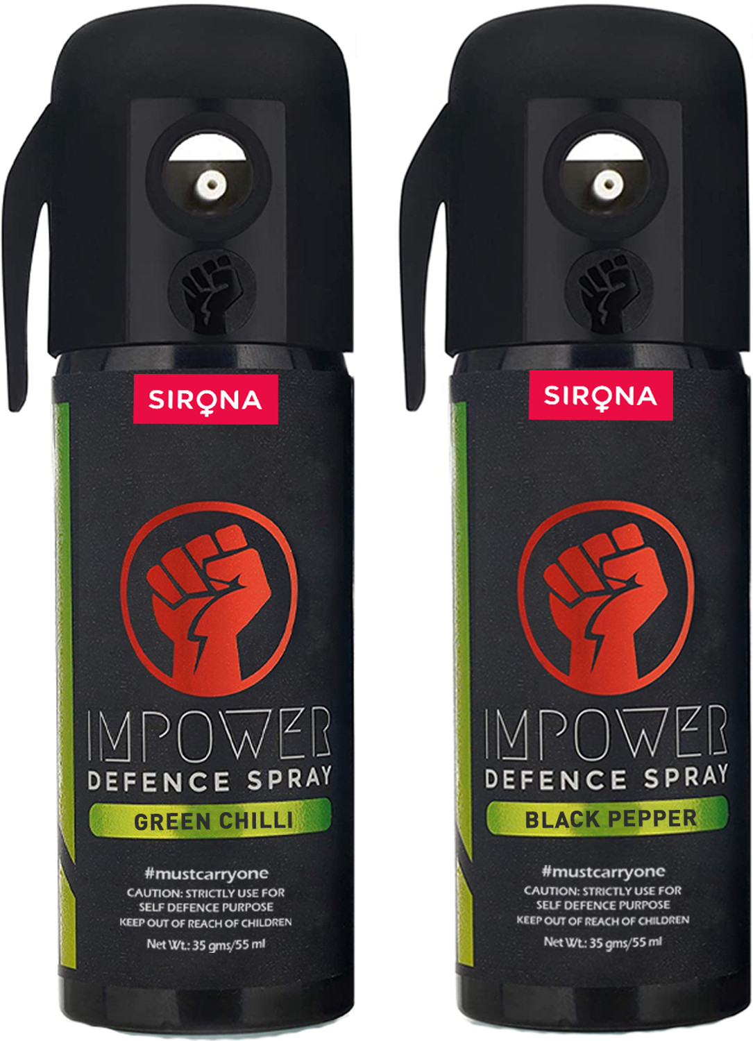Image of IMPOWER Self Defence Green Chilli & Pepper Spray for Woman Safety Pepper Gel Spray
