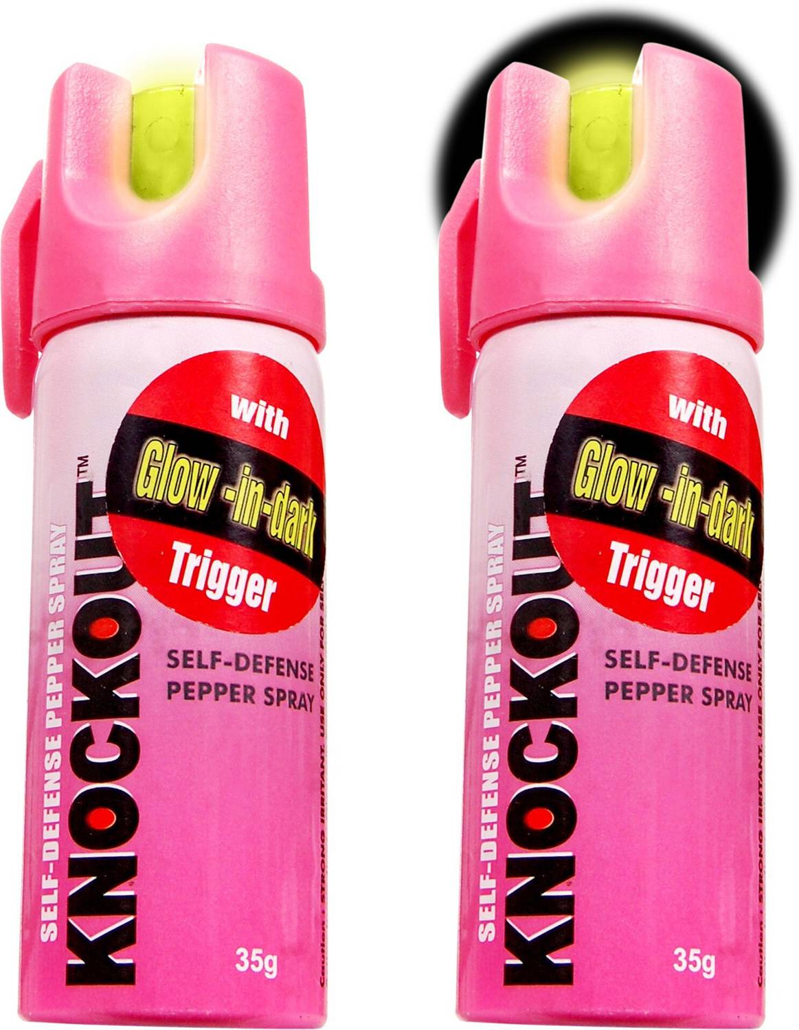 Knockout Self Defence Pepper Spray for Safety Glow Trigger 12