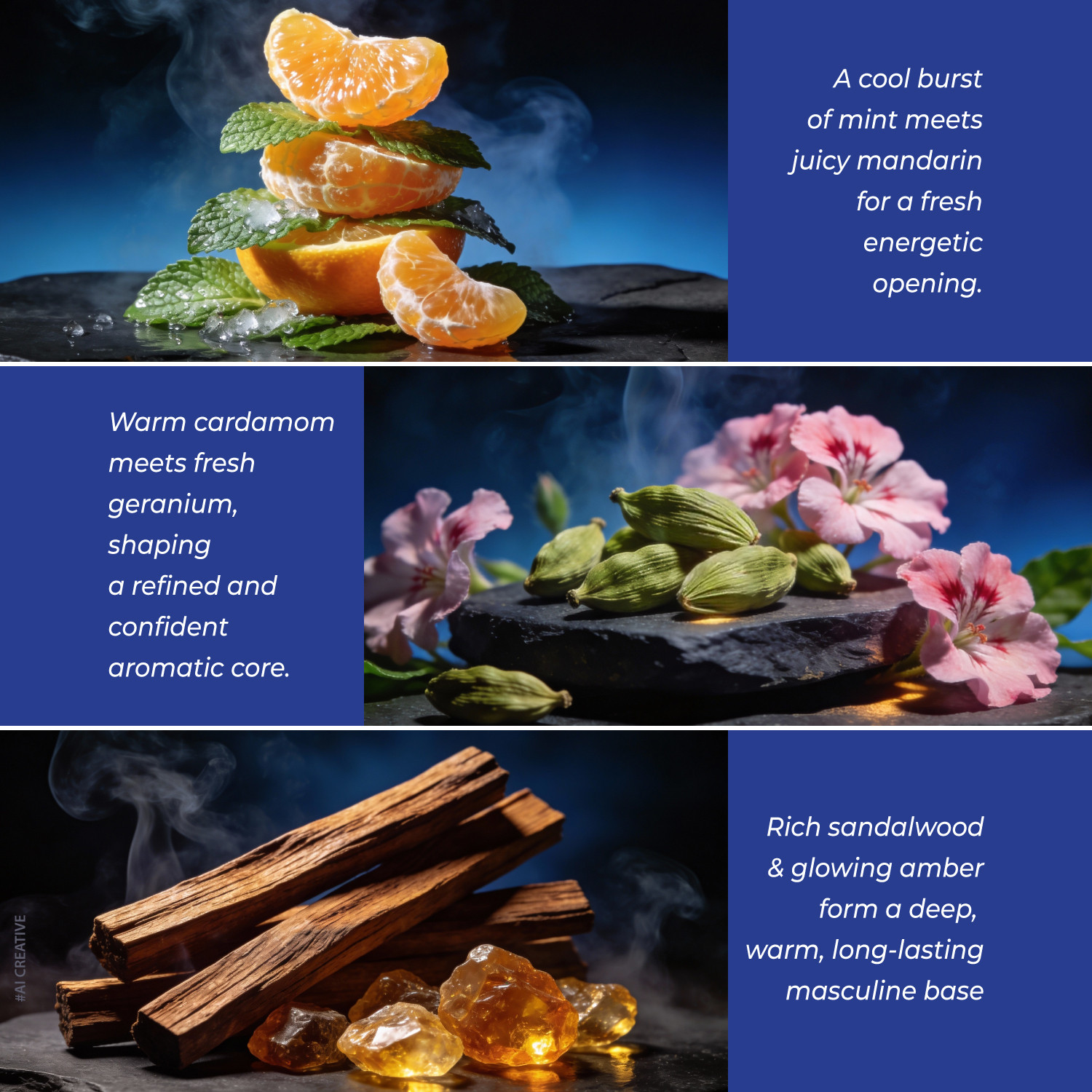 Image of RIYA Bindas Blue Perfume |Unique Blends of Mint & Mandarin Eau de Parfum - 100 ml