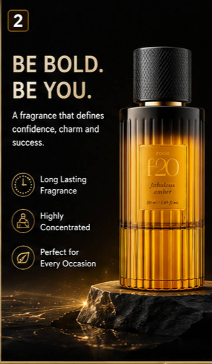 Fogg F20 Fabulous Amber Extrait De Parfum - 50 ml - Image 2