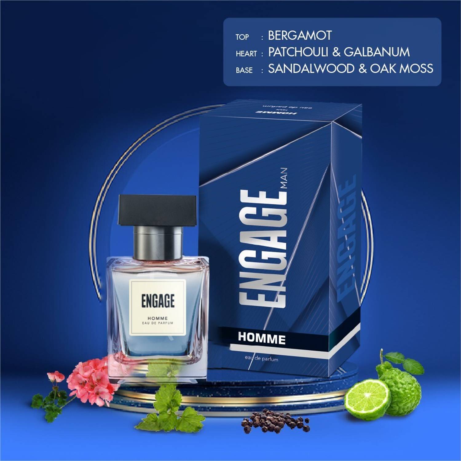 Engage Homme Woody Bergamot Eau de Parfum - 50 ml - Image 4