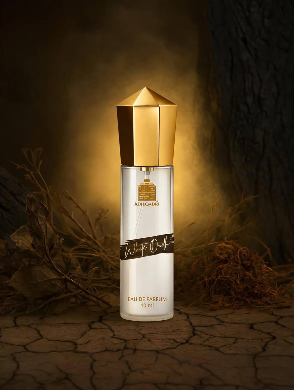 Adilqadri White Oudh Perfume, Strong Masculine Woody Long Lasting Eau de Parfum  -  10 ml