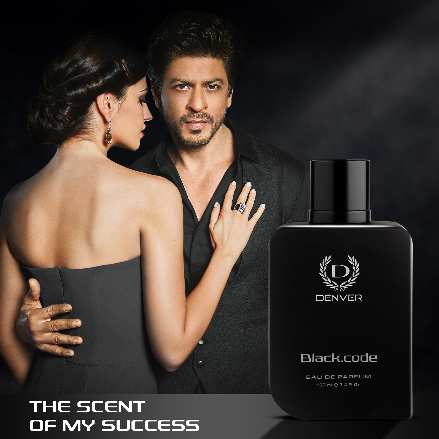 Image of DENVER Black Code|Premium & Long Lasting| Fougere Aromatic, Woody Eau de Parfum - 100 ml