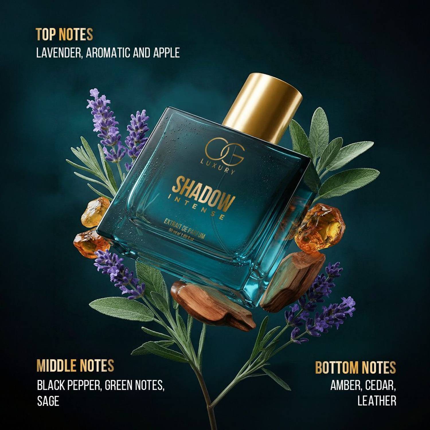 OG LUXURY Smokey, Gallant, Woody & Shadow Intense Combo 200 ml - Image 3