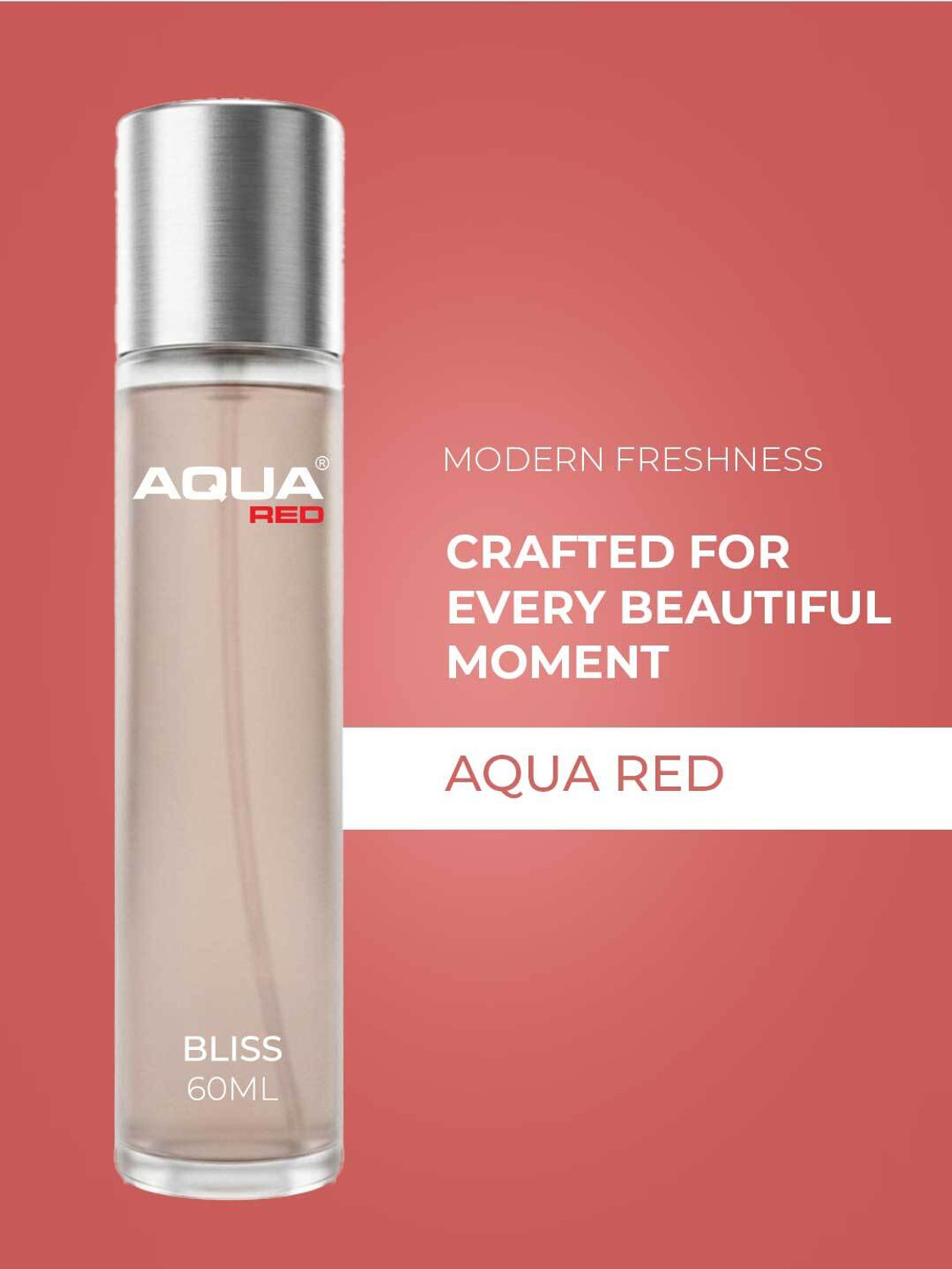 Image of Aqua Red Bliss Long Lasting Fresh & Soothing Fragrance Perfume - 60 ml