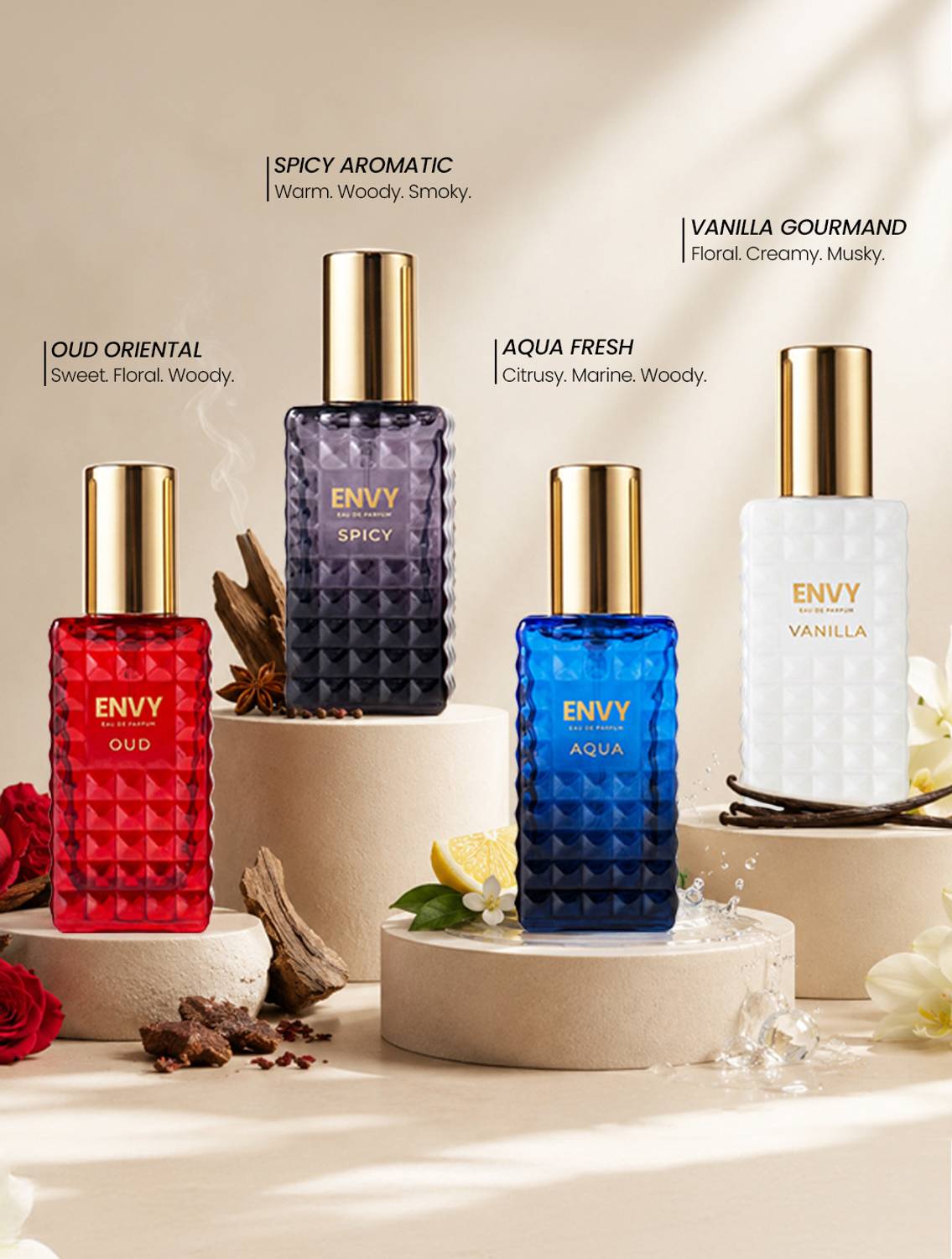 Envy Unisex Perfume Gift Set - 4 × Pack of 4 · 20 ml (80 ml total) - Image 5