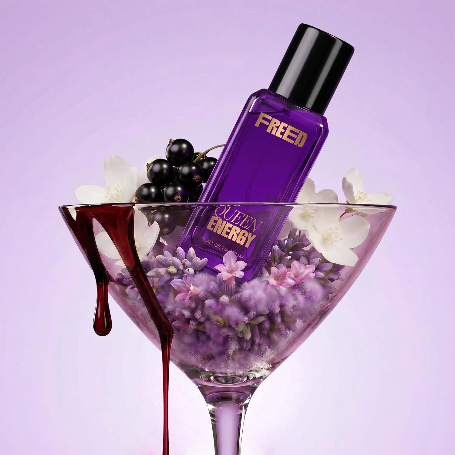 Image of FREED Queen Energy, Black Kat & Smokin' Hot Perfume | Patchouli, Wild Citrus, Spicy | Eau de Parfum - 60 ml