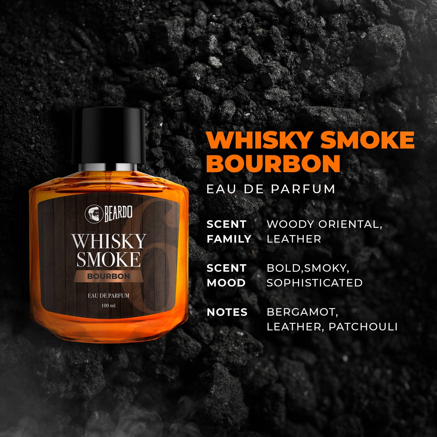 BEARDO Whisky Smoke Bourbon Perfume 100 ml - Image 3