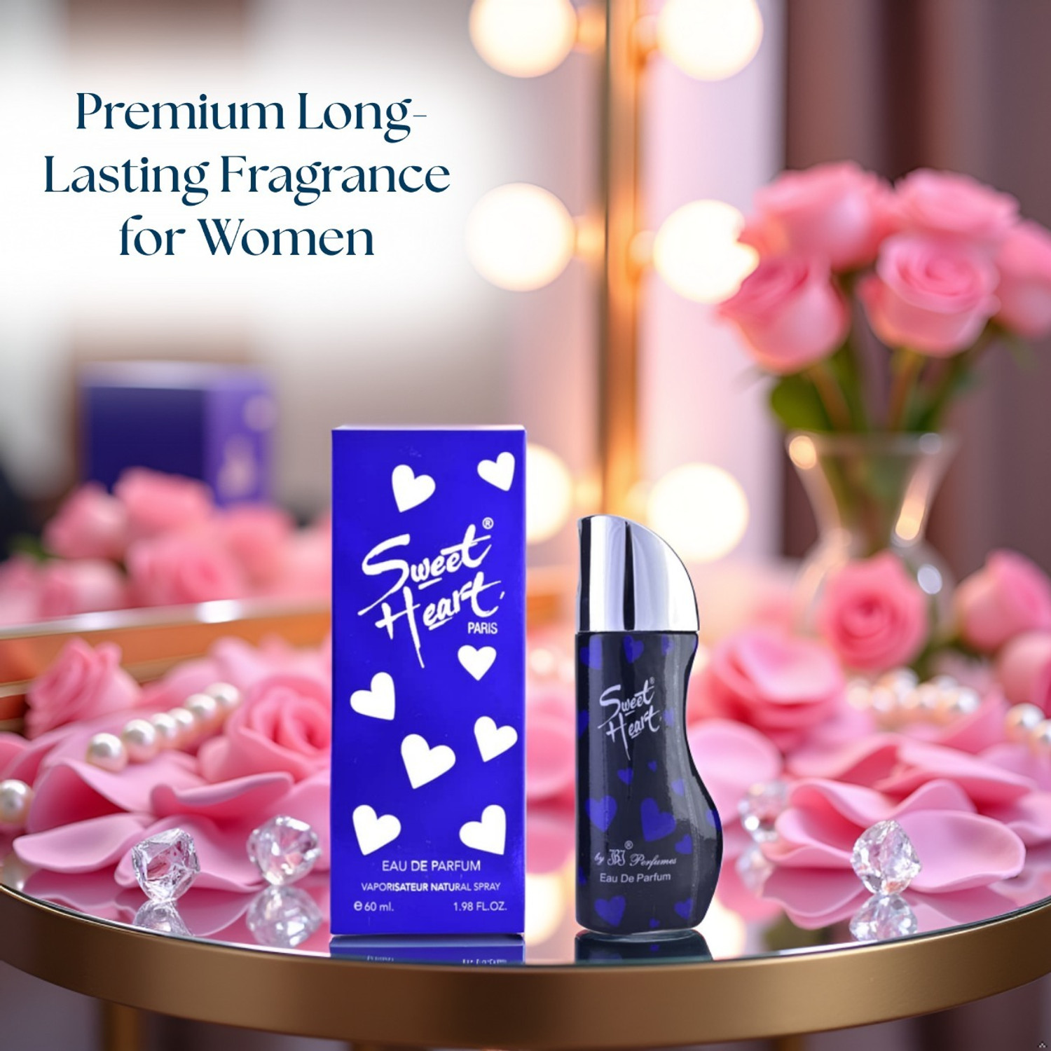 Image of JBJ SweetHeart Paris Perfume 100 ML | Blue | Eau de Parfum - 100 ml (For Men & Women)