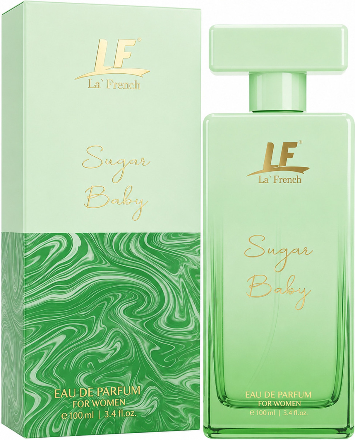 Image of La French Sugar Baby Perfume | Long Lasting Sweet, Fruity, Vanilla & Plum Fragrance Eau de Parfum - 100 ml