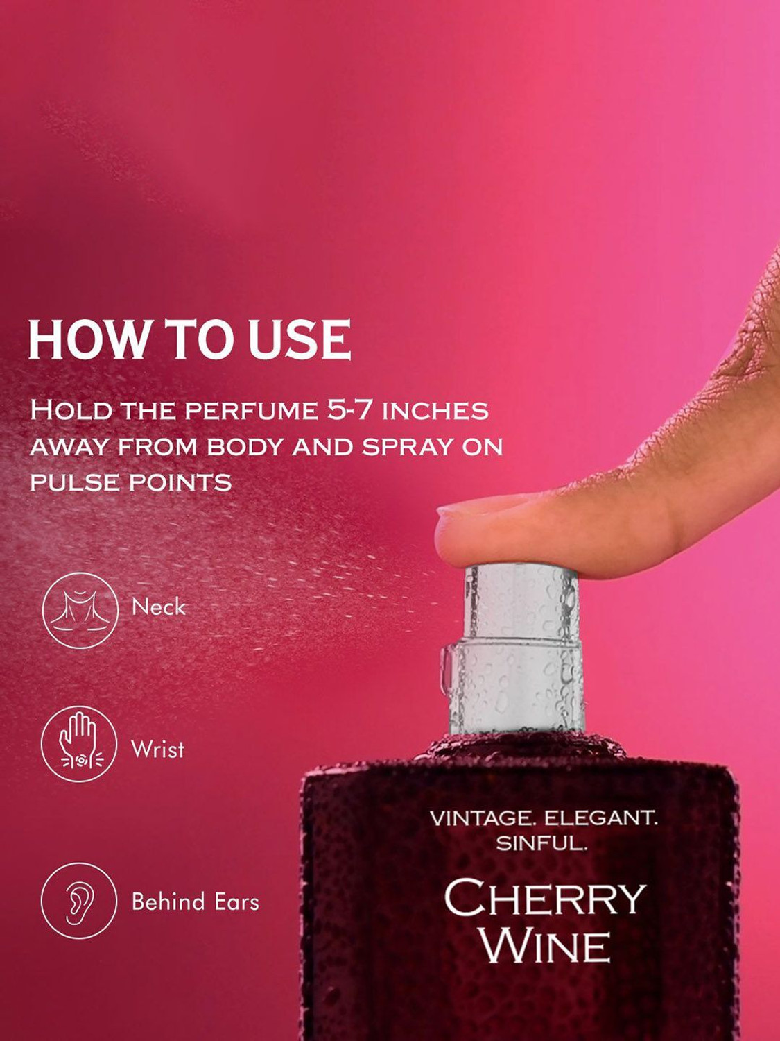Image of Fien by mCaffeine Cherry Wine Perfume for Women | Citrus-Sweet EDP | 12 Hrs Long Lasting Scent Eau de Parfum - 100 ml