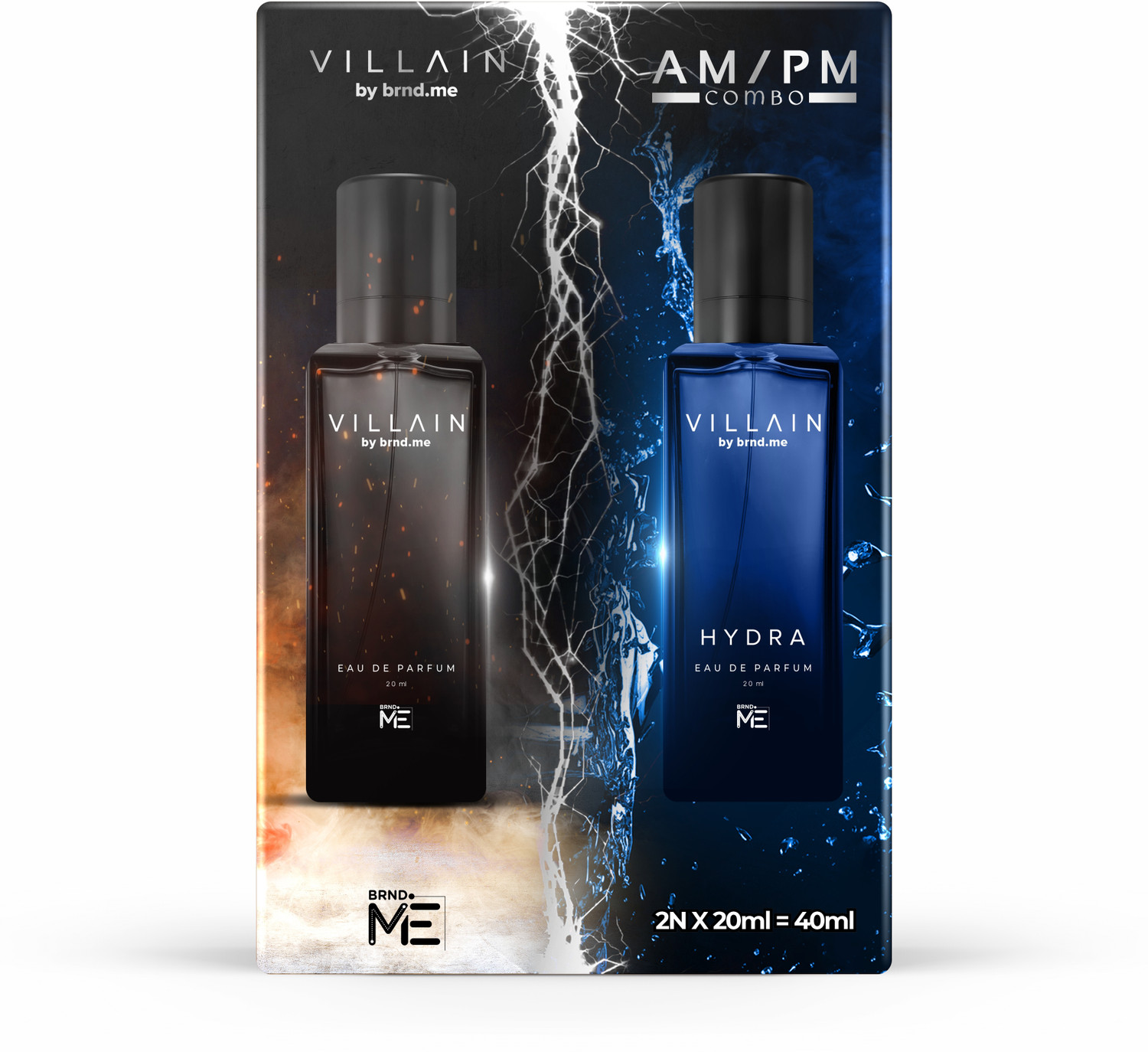 Image of VILLAIN AM PM Perfume Combo | Long Lasting EDP | Day & Night Fragrances Eau de Parfum - 40 ml