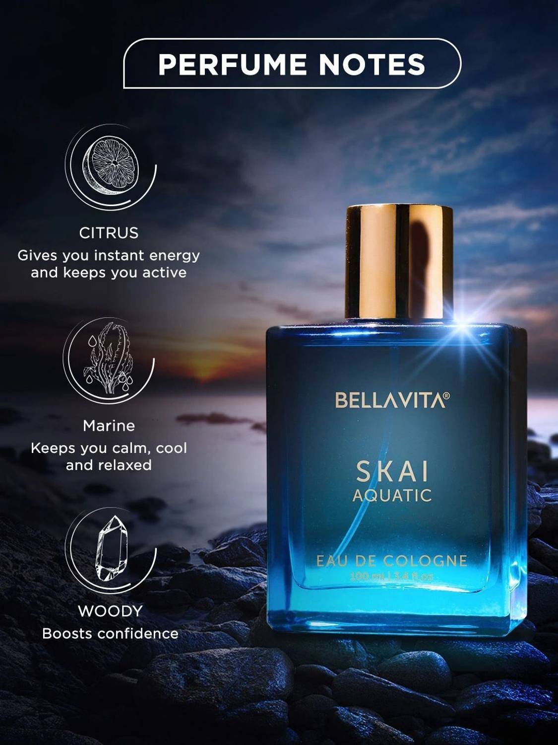 BELLAVITA SKAI AQUATIC Perfume 100 ml - Image 3