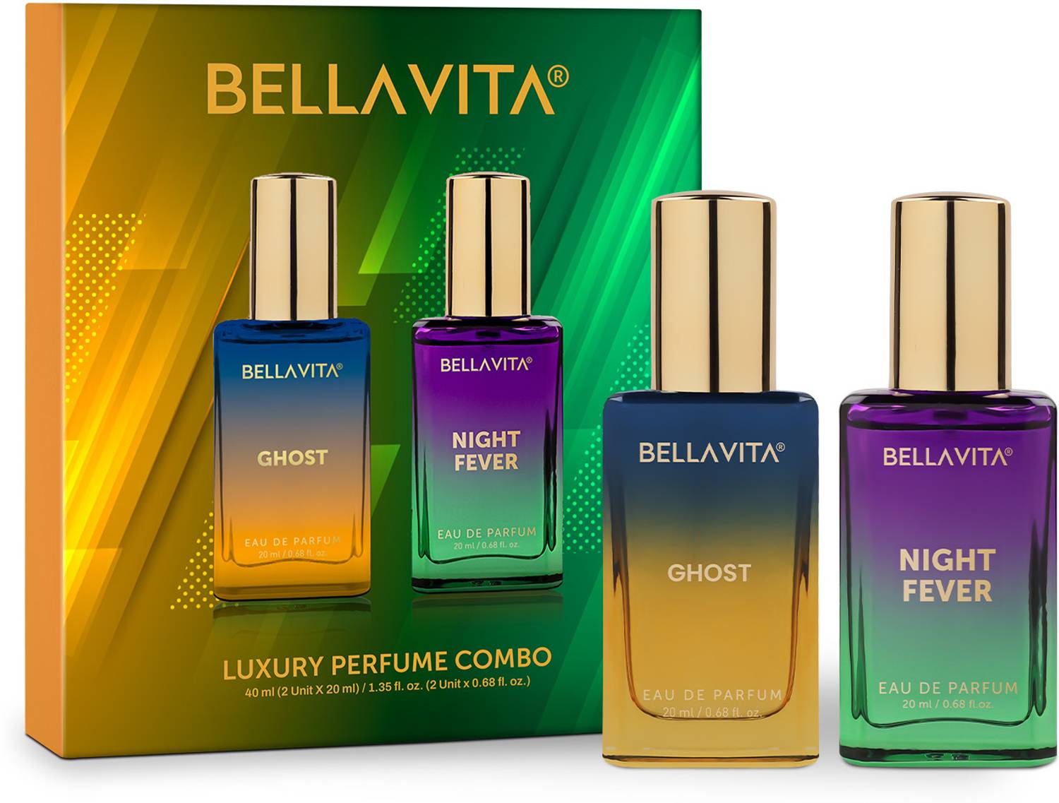 BELLAVITA GHOST & NIGHT FEVER Perfume Pack of 2 · 20 ml (40 ml total)