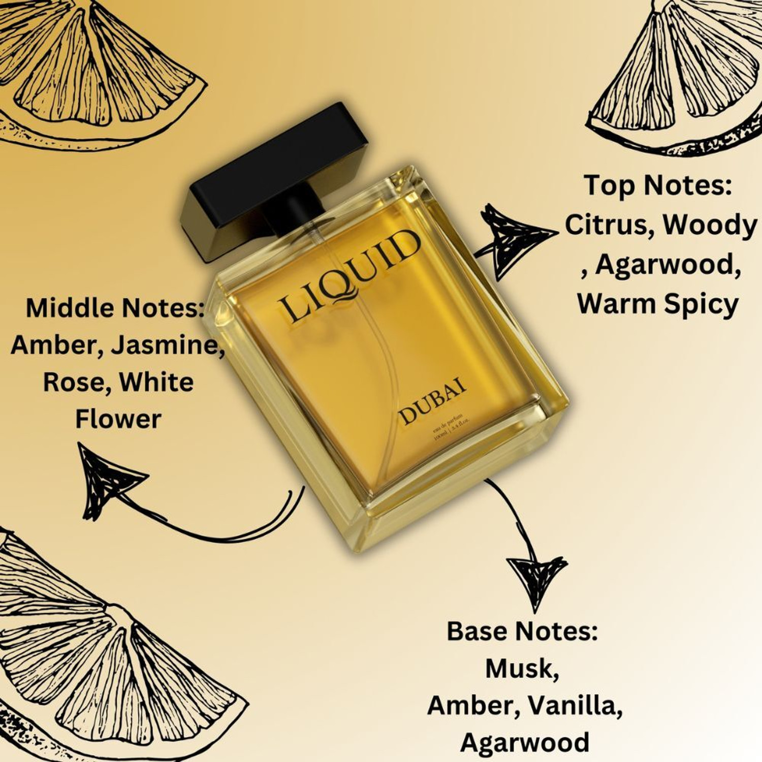 Image of Liquid Dubai Luxury Perfume | Premium Long Lasting Fragrance 100mlX2 Pack Eau de Parfum - 200 ml