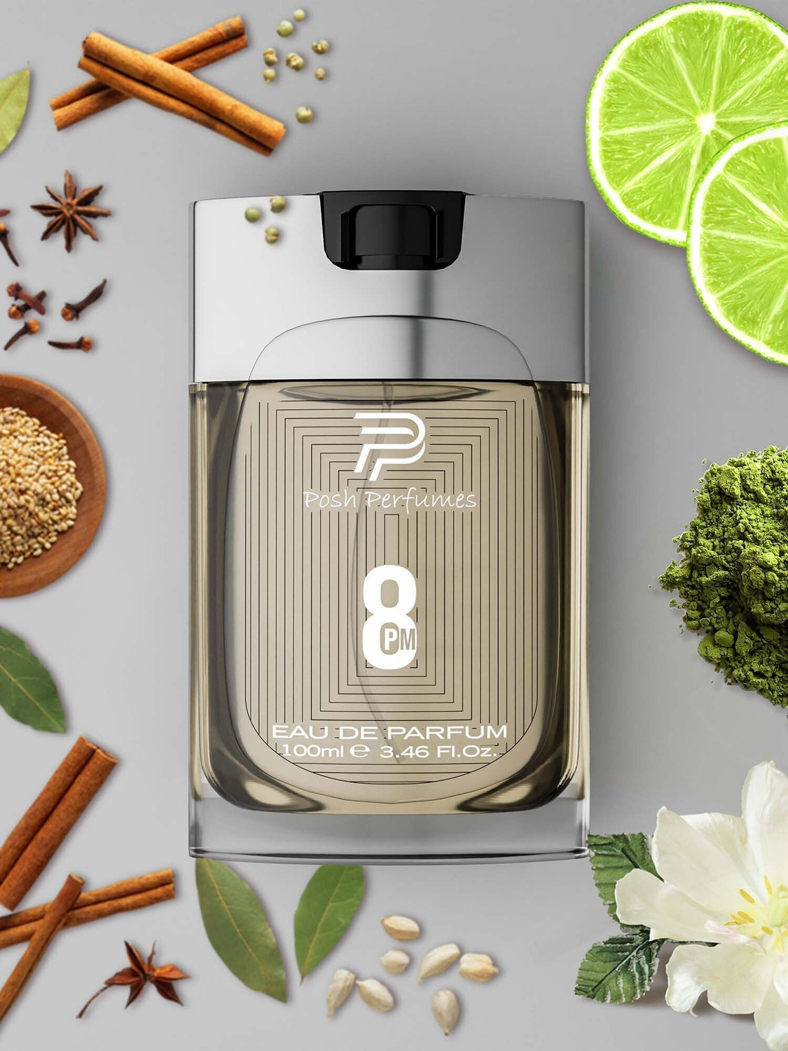 Image of Al-Nuaim 8pm Posh Perfume | Long Lasting Fragrance Eau de Parfum - 100 ml