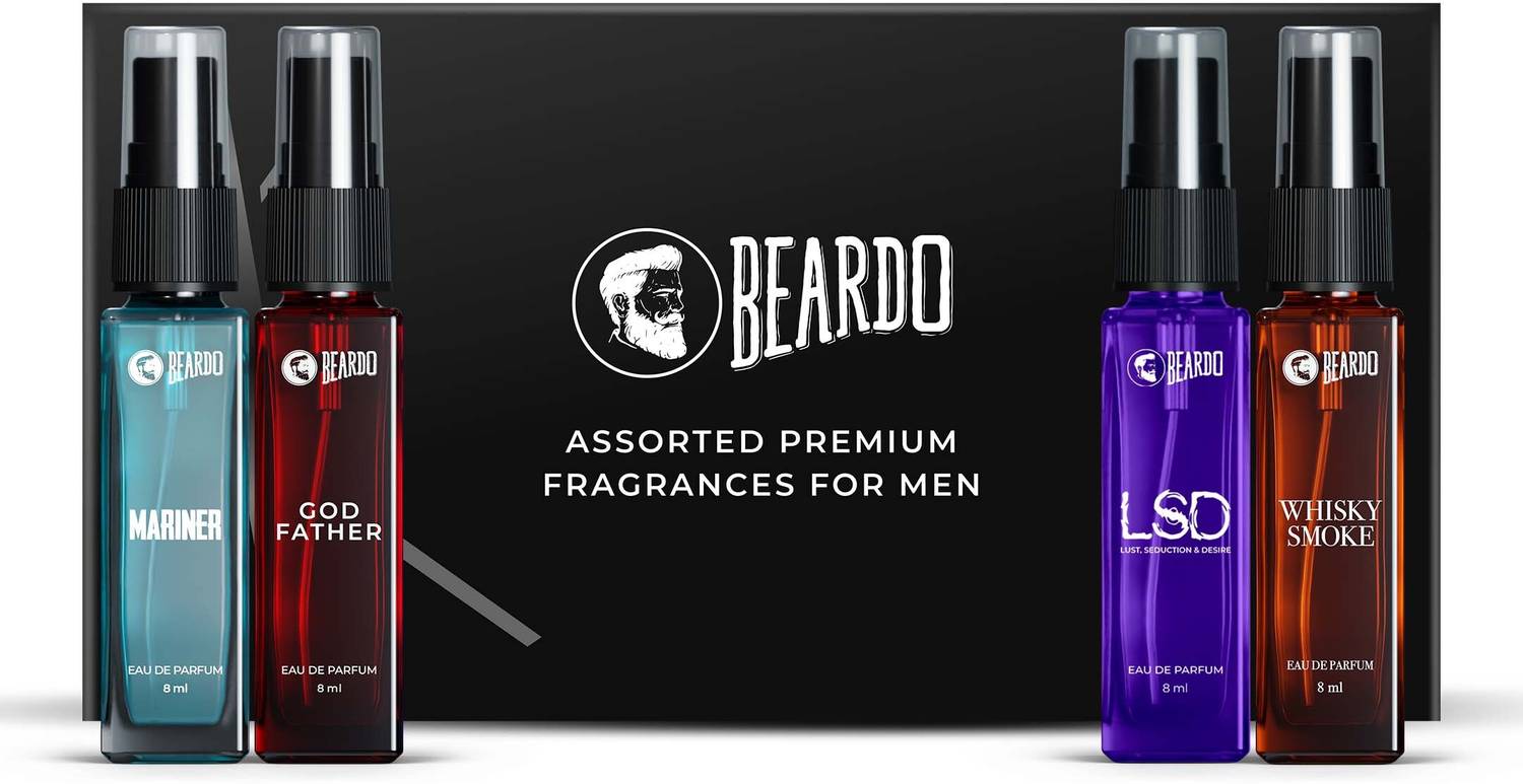 BEARDO Assorted Premium Perfume Gift Pack of 4 · 8 ml (32 ml total) - Image 1