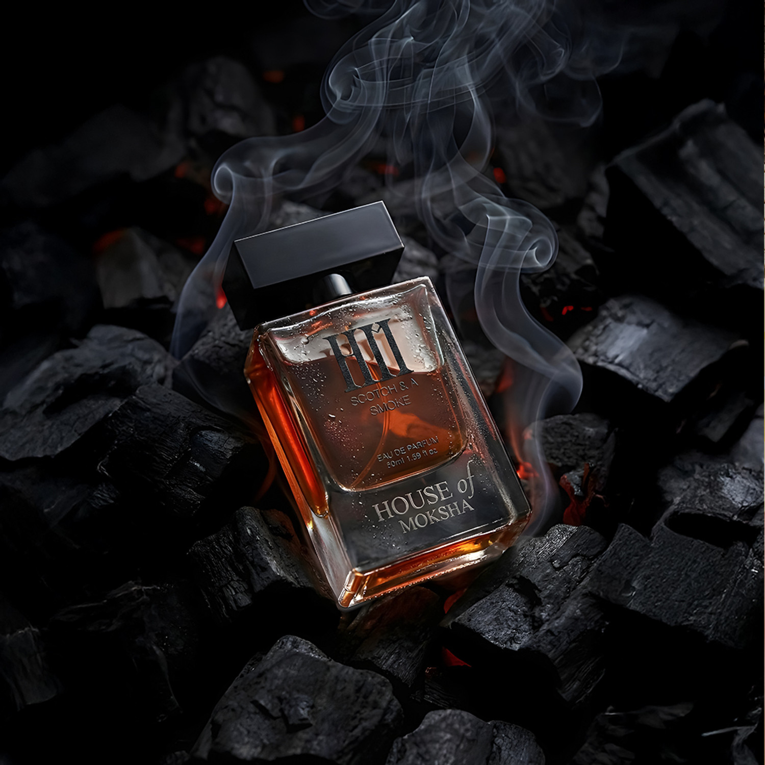 Image of HOM House of Moksha Scotch and A Smoke Perfume Men's Perfume, 50ml Long Lasting Fragrance Perfume - 50 ml