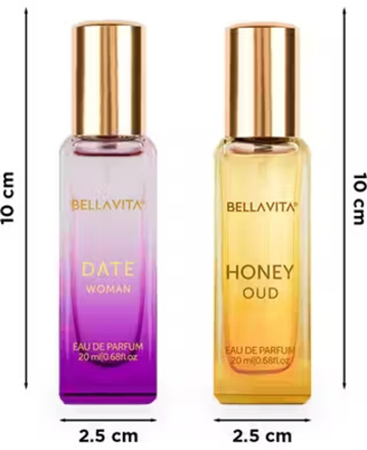 Image of BELLAVITA Luxury DATE Woman + HONEY OUD Unisex Perfume Combo for Men and Women 40 ML Eau de Parfum - 40 ml