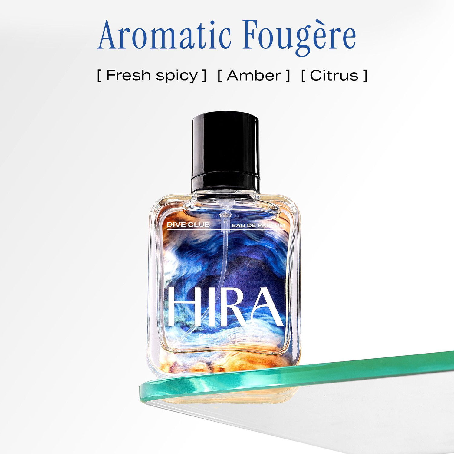 Image of HIRA Dive Club Perfume for Man |Long Lasting Smell |Woody, Spicy Fresh & Strong Scent Eau de Parfum - 50 ml