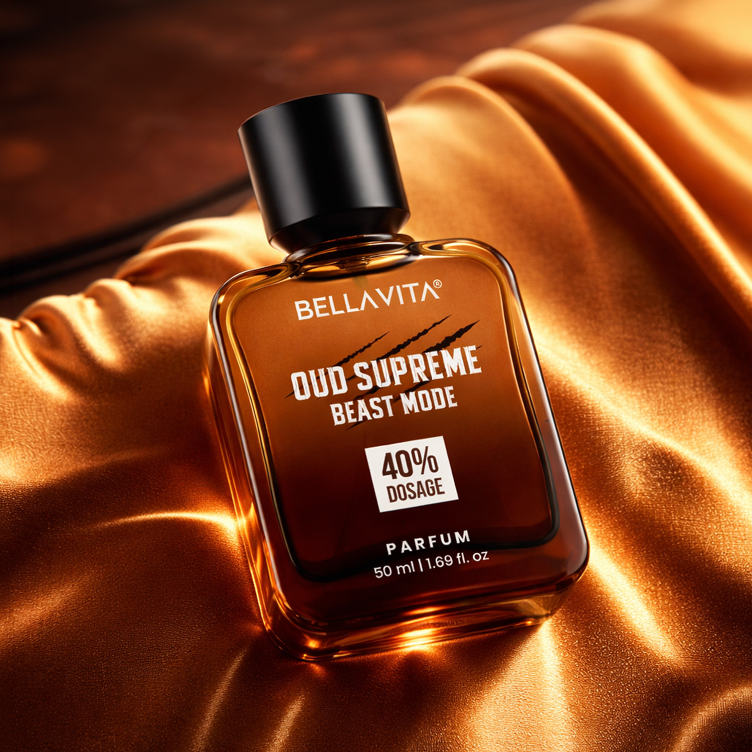 Image of BELLAVITA Oud Supreme Beast Mode Perfume for Men| Long lasting Perfume | Premium Fragrance Eau de Parfum - 50 ml