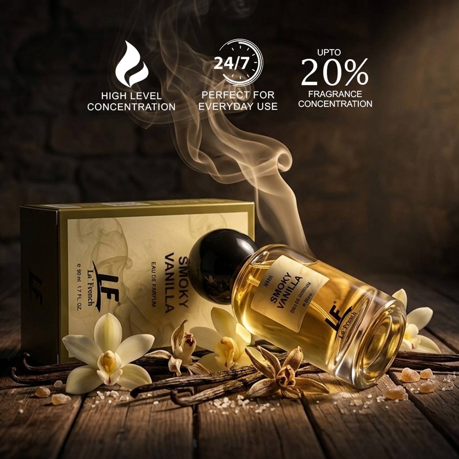La French Smoky Vanilla Perfume 50 ml - Image 5