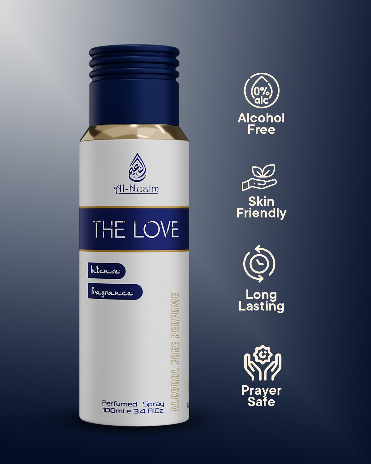 Image of Al-Nuaim 100Ml The Love Perfume Spray Free From Alcohol for Men & Women Eau de Parfum - 100 ml