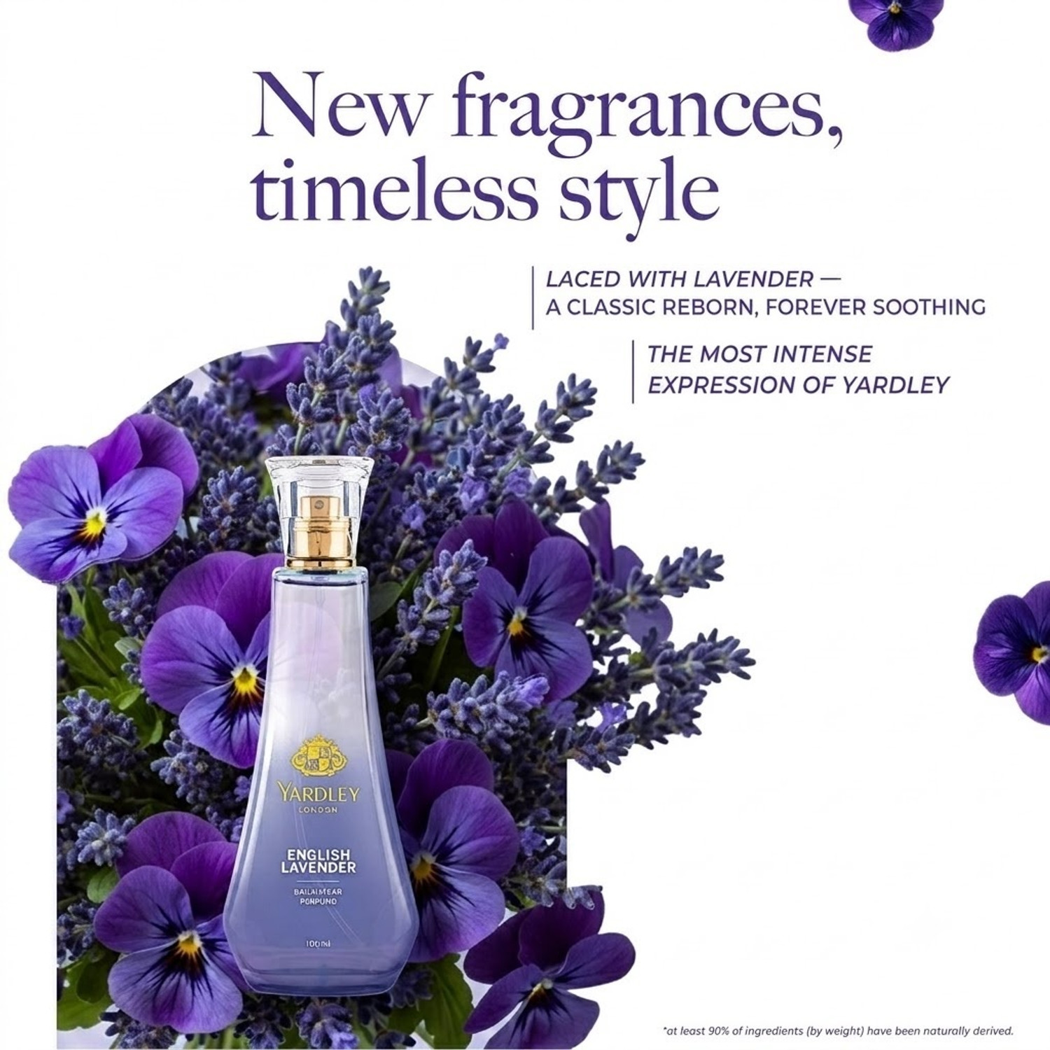 Image of Yardley London ENGLISH LAVENDER Long Lasting Perfume - 100 ml