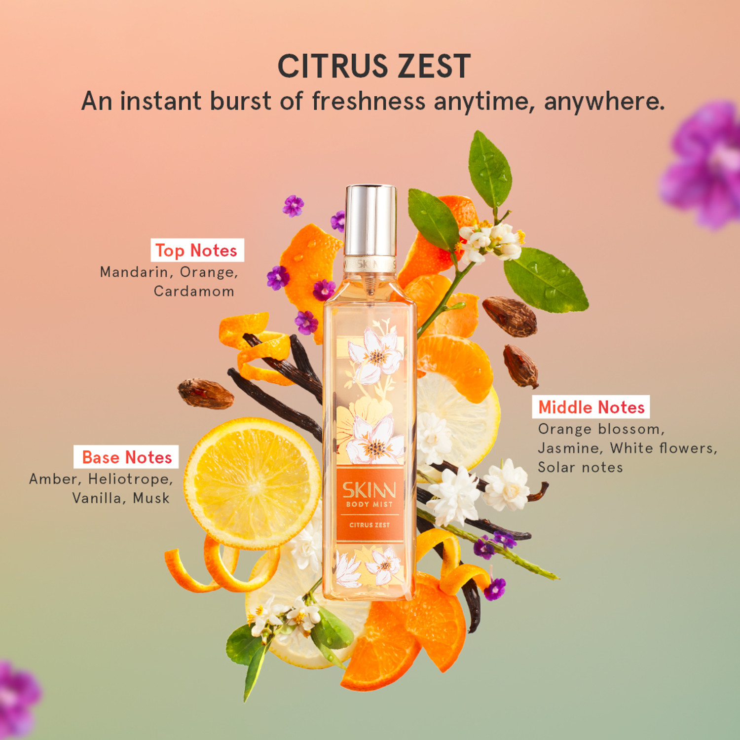 Image of SKINN by TITAN Citrus Zest Eau de Parfum - 230 ml