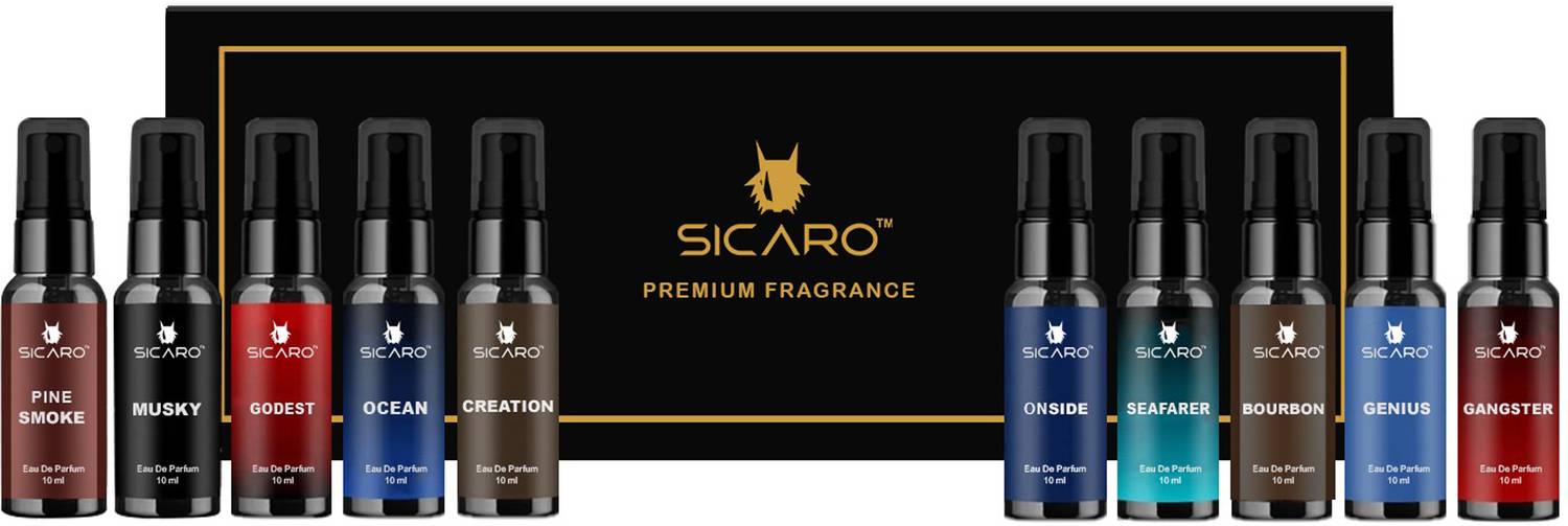 Sicaro Premium Perfume Gift Set 10 Pack of 10 · 10 ml (100 ml total) - Image 1
