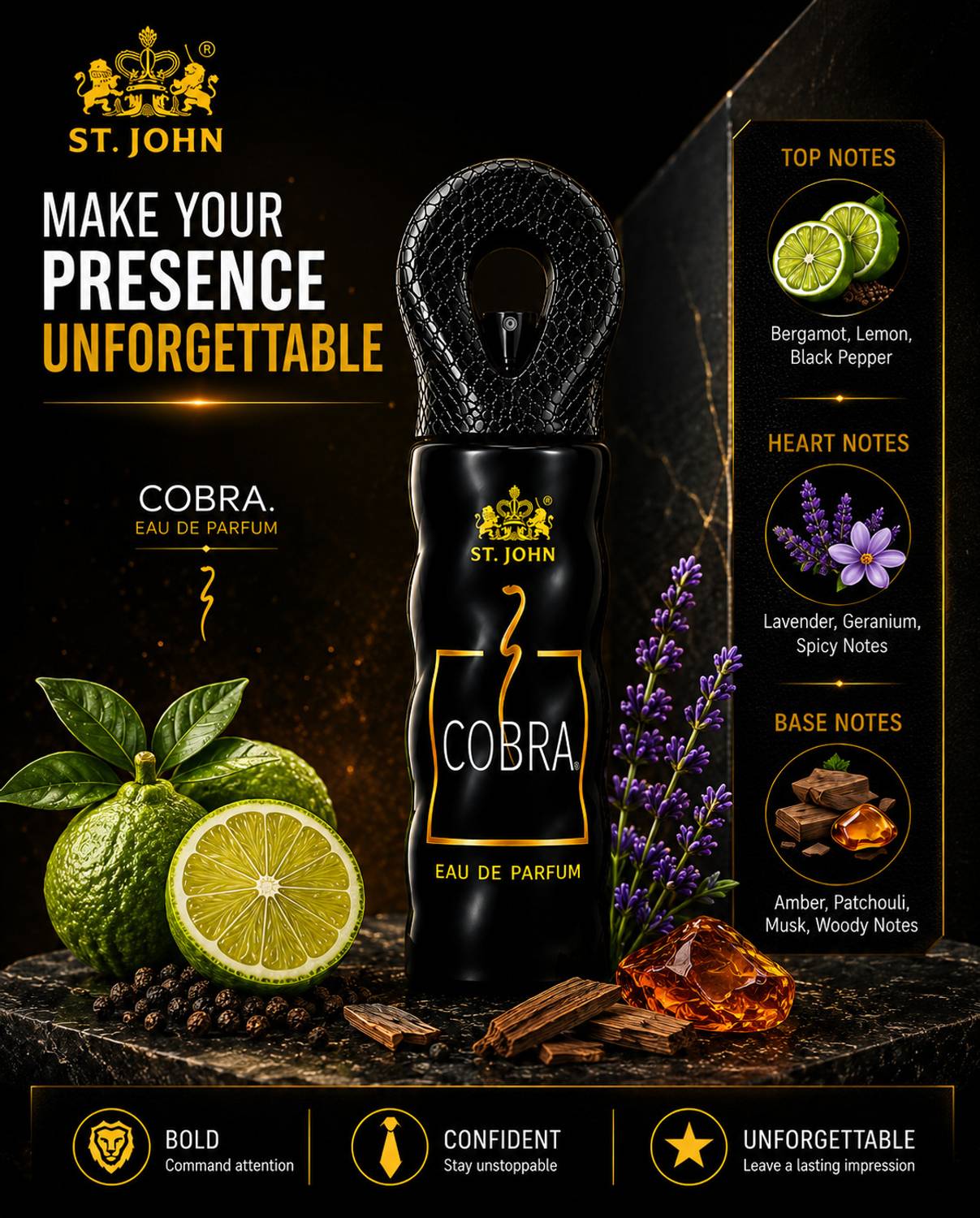 ST-JOHN Cobra Perfume 80 ml - Image 2
