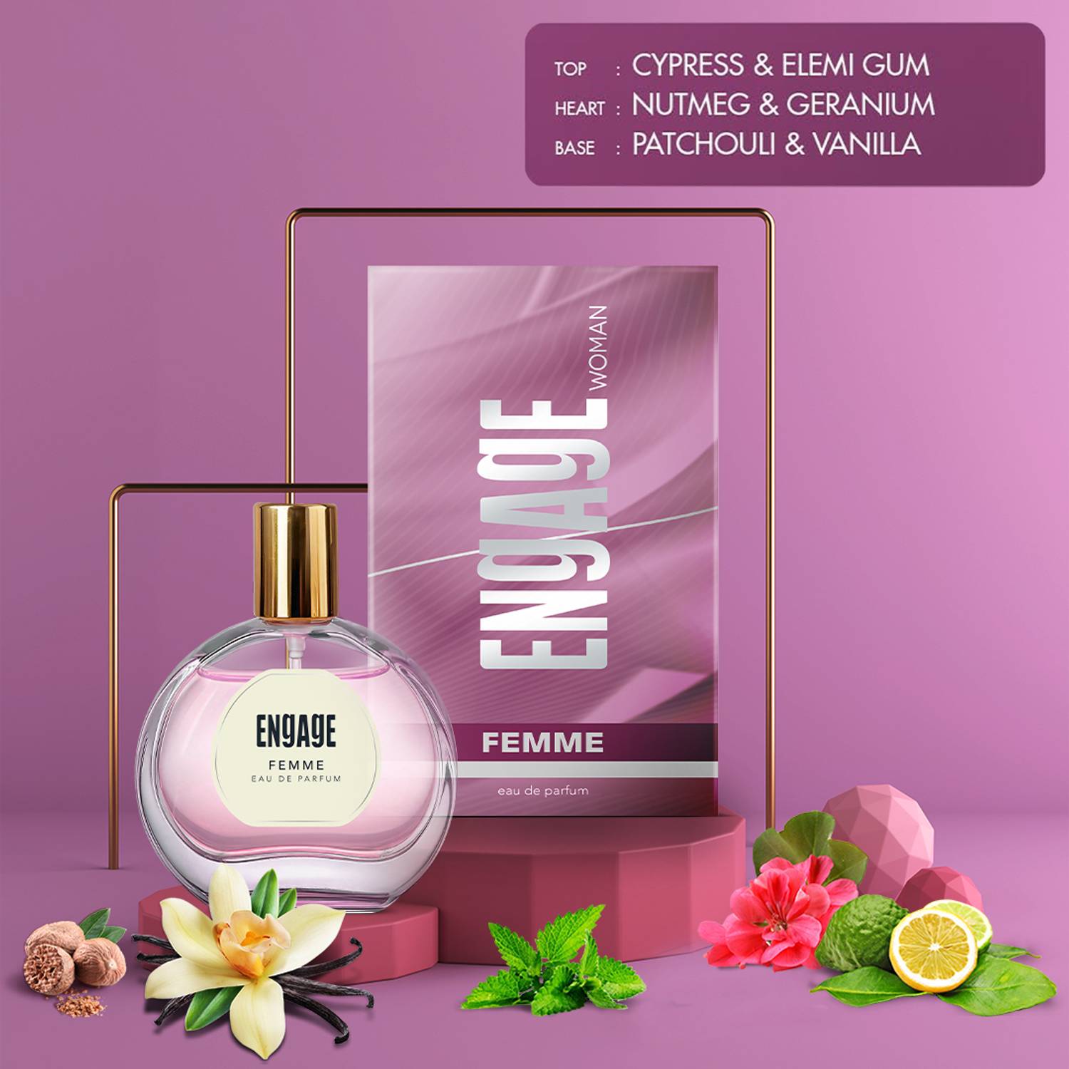 Engage Femme Citrus Floral Eau de Parfum 50ml - Image 3