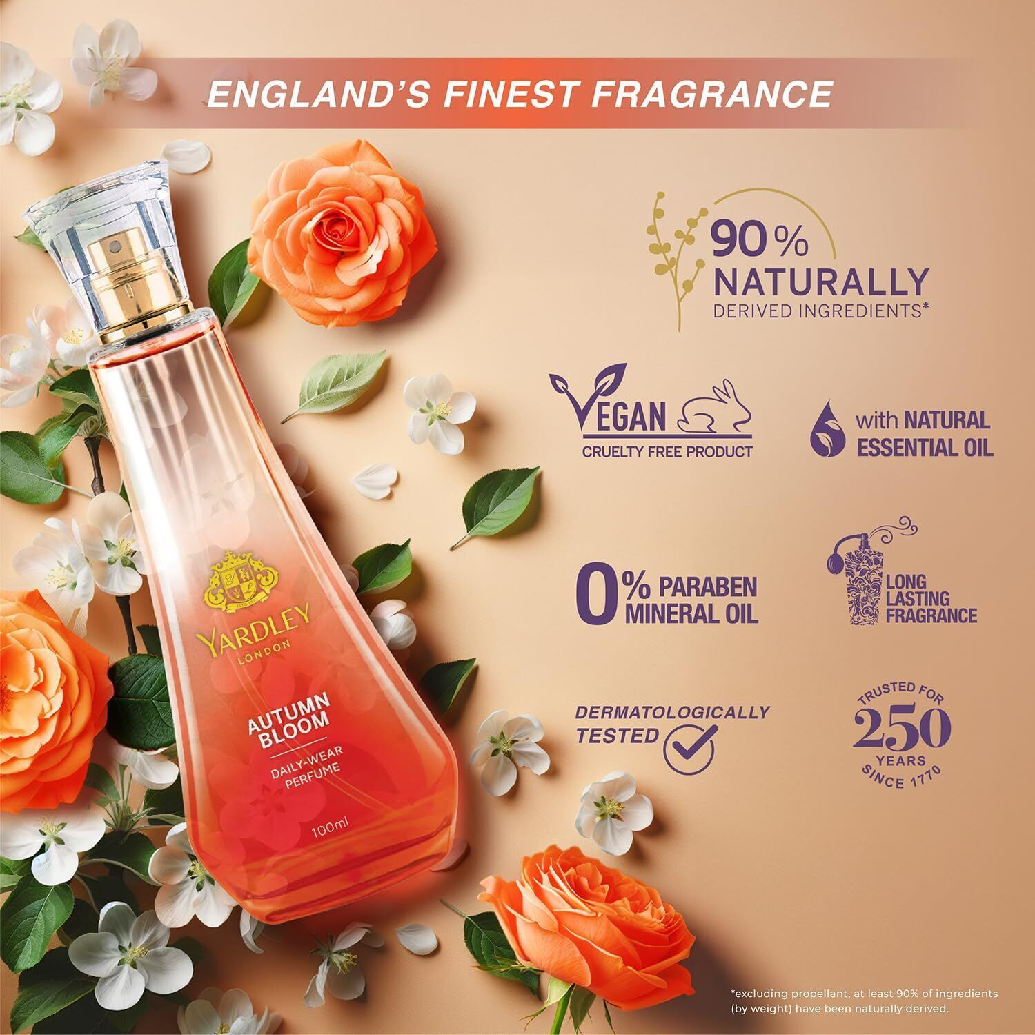Image of Yardley London Autumn Bloom (Daily Wear Perfume) Eau de Toilette - 100 ml