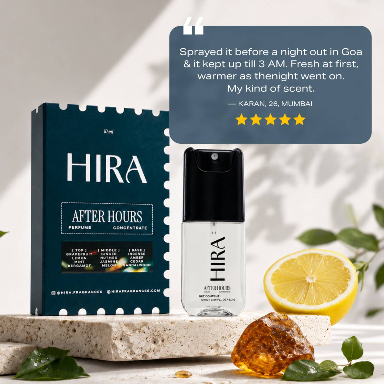 HIRA After Hours Perfume for Men 10 ml - Image 4