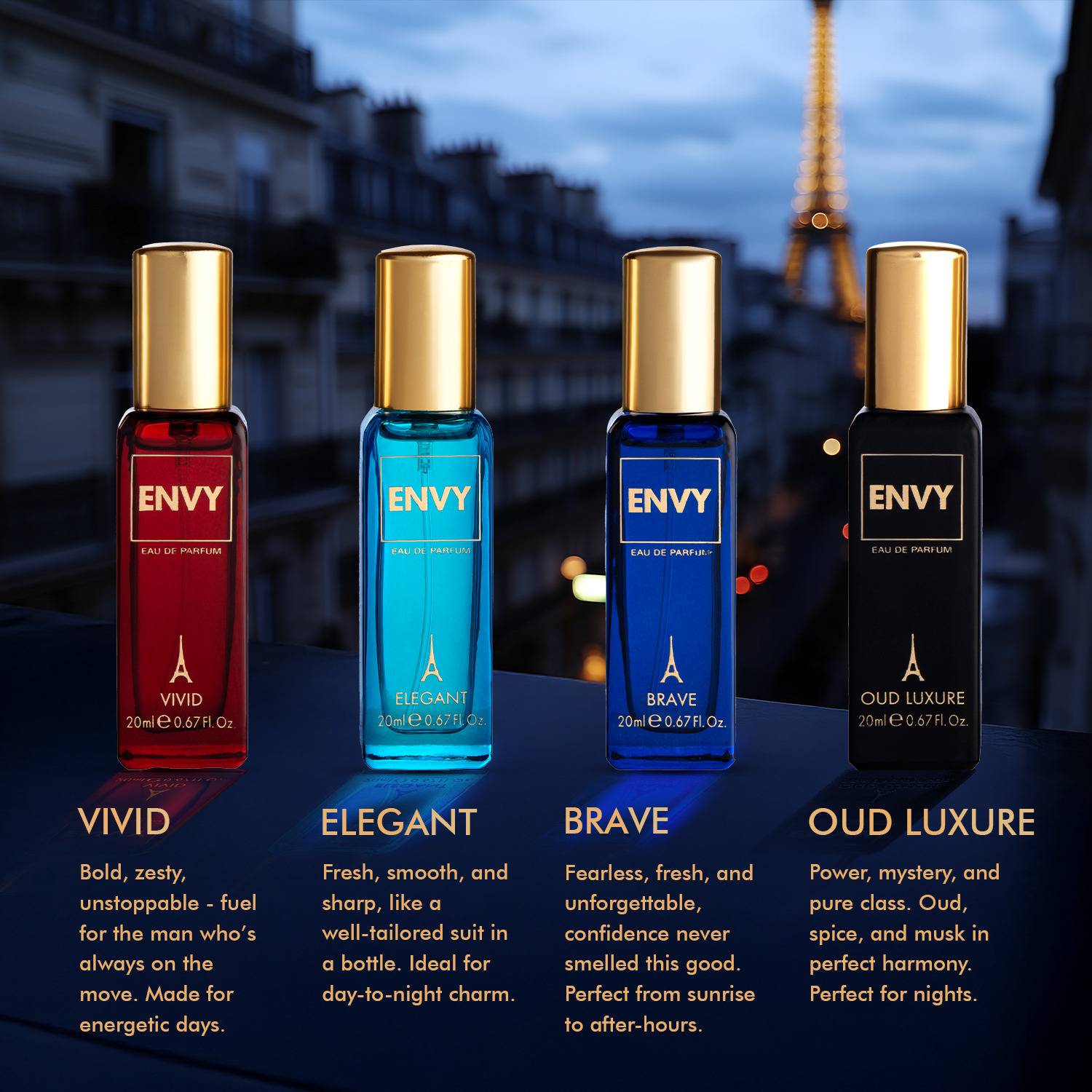 Envy Blue Luxury Perfume Gift Set 80 ml 20 ml - Image 2