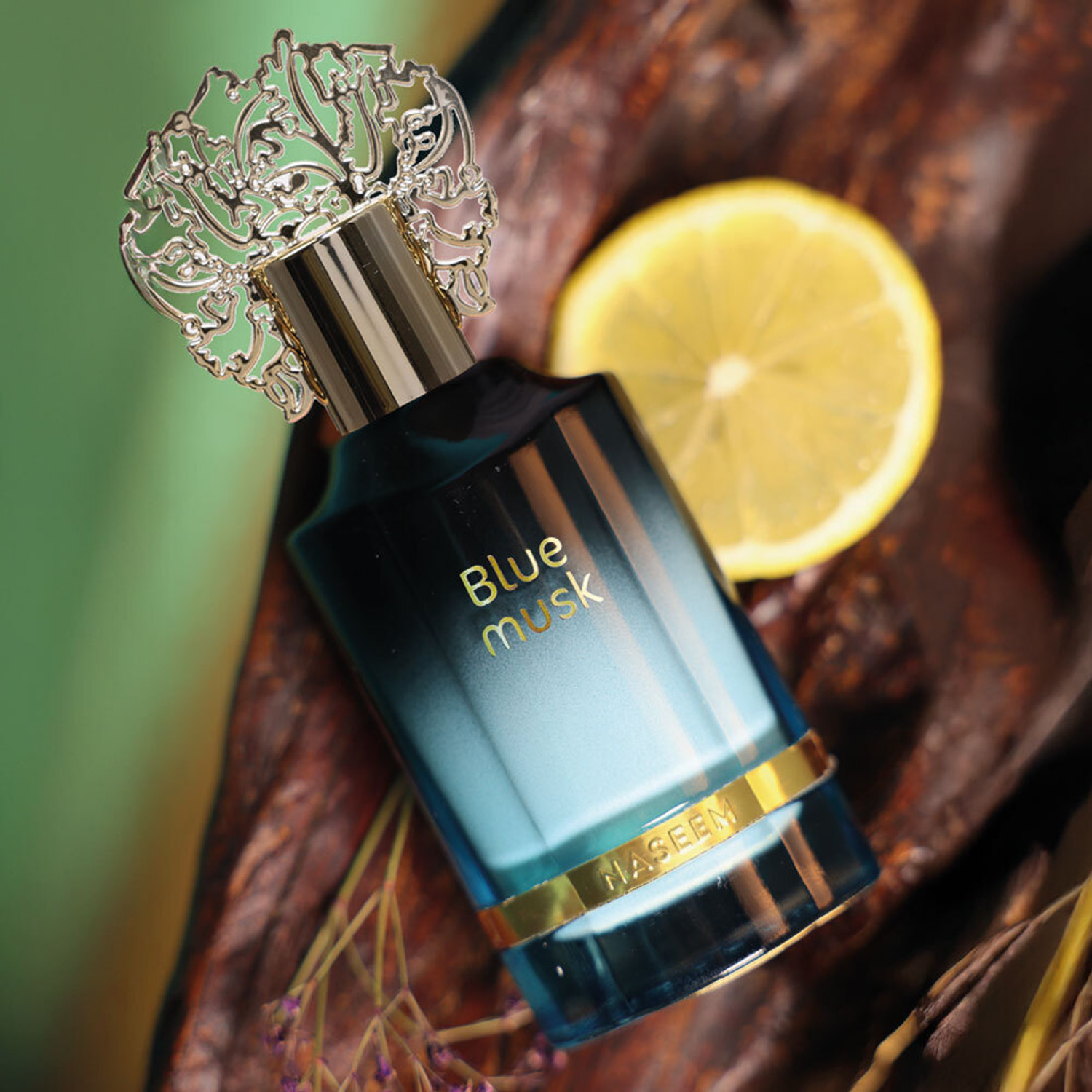 Image of NASEEM Blue Musk Aqua Perfume - Alcohol-Free, Long-Lasting Fresh & Woody Blend Eau de Parfum - 55 ml