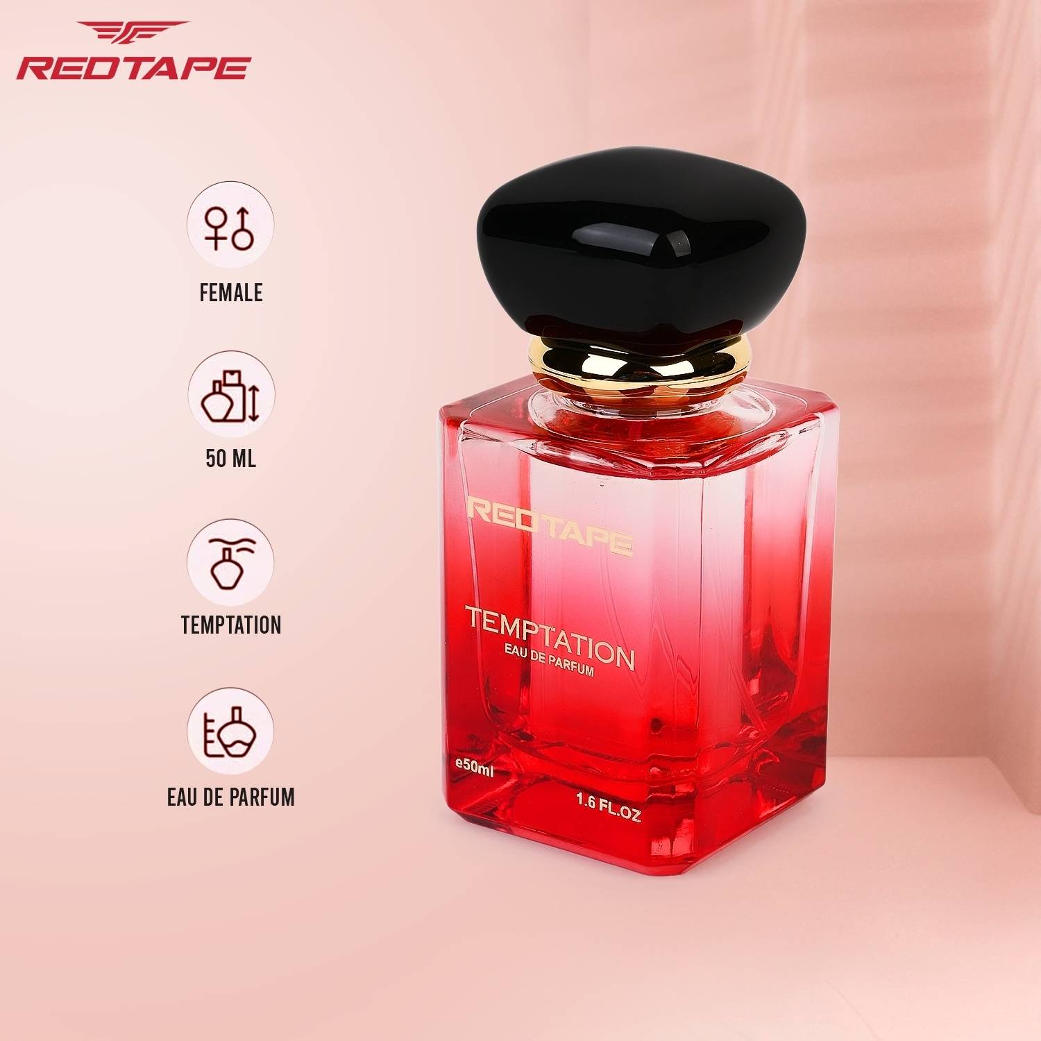 Red Tape Temptation Eau de Parfum 50 ml - Image 4