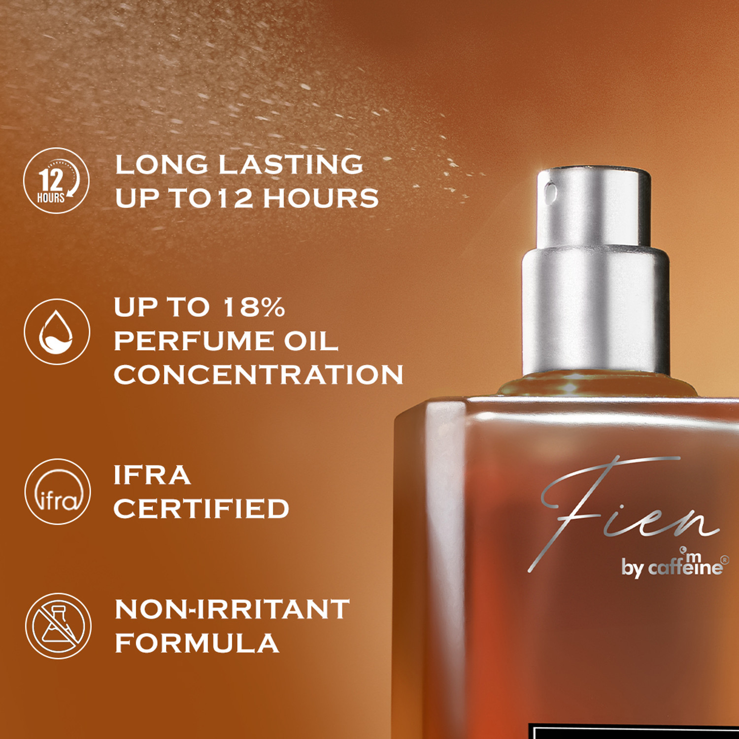 Image of Fien by mCaffeine Fierce Perfume for Men | Citrus EDP | 12 Hrs Long Lasting for All Occasions Eau de Parfum - 100 ml (For Men)