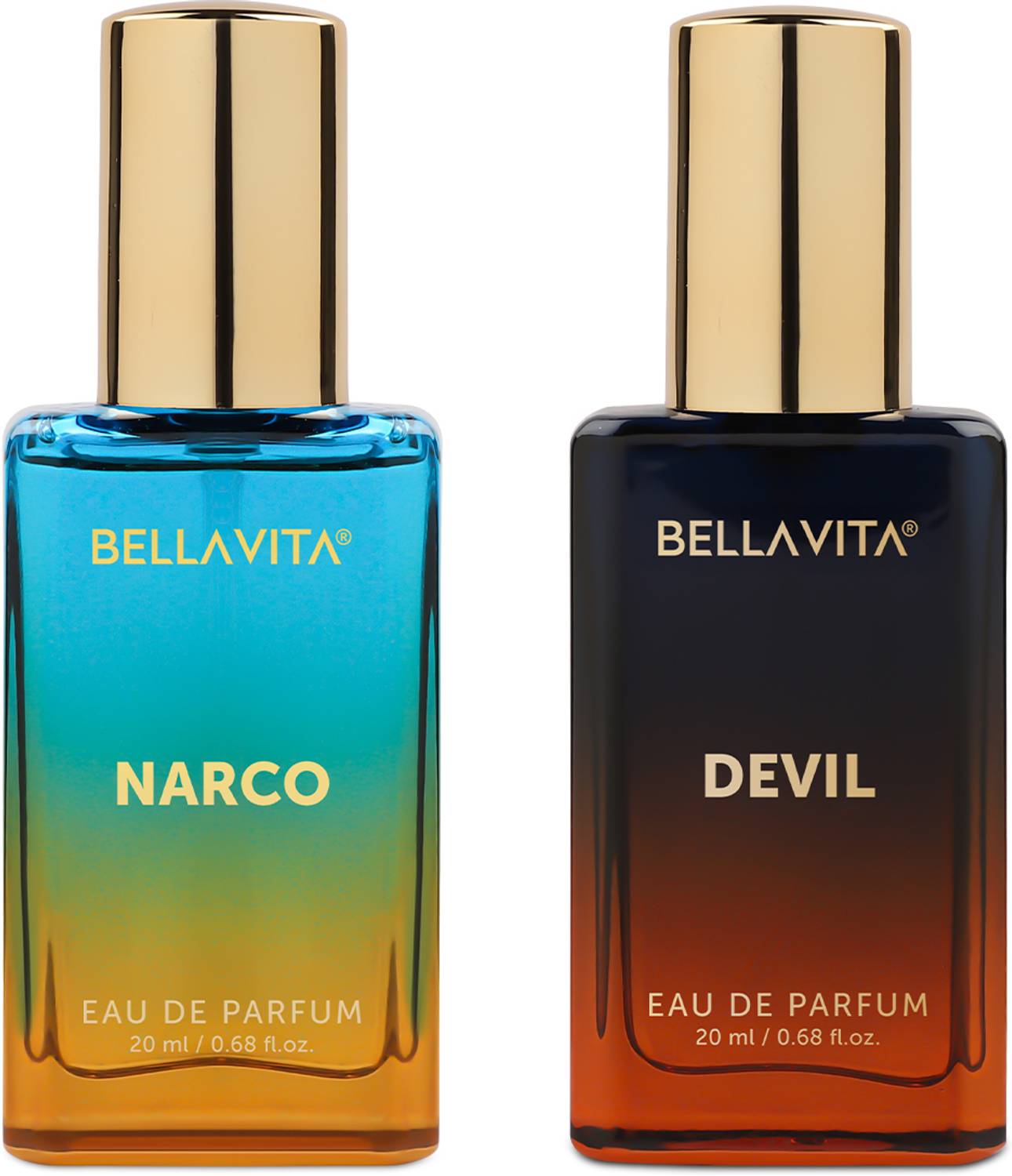 BELLAVITA NARCO & DEVIL Perfume Combo Pack of 2 · 20 ml (40 ml total) - Image 1