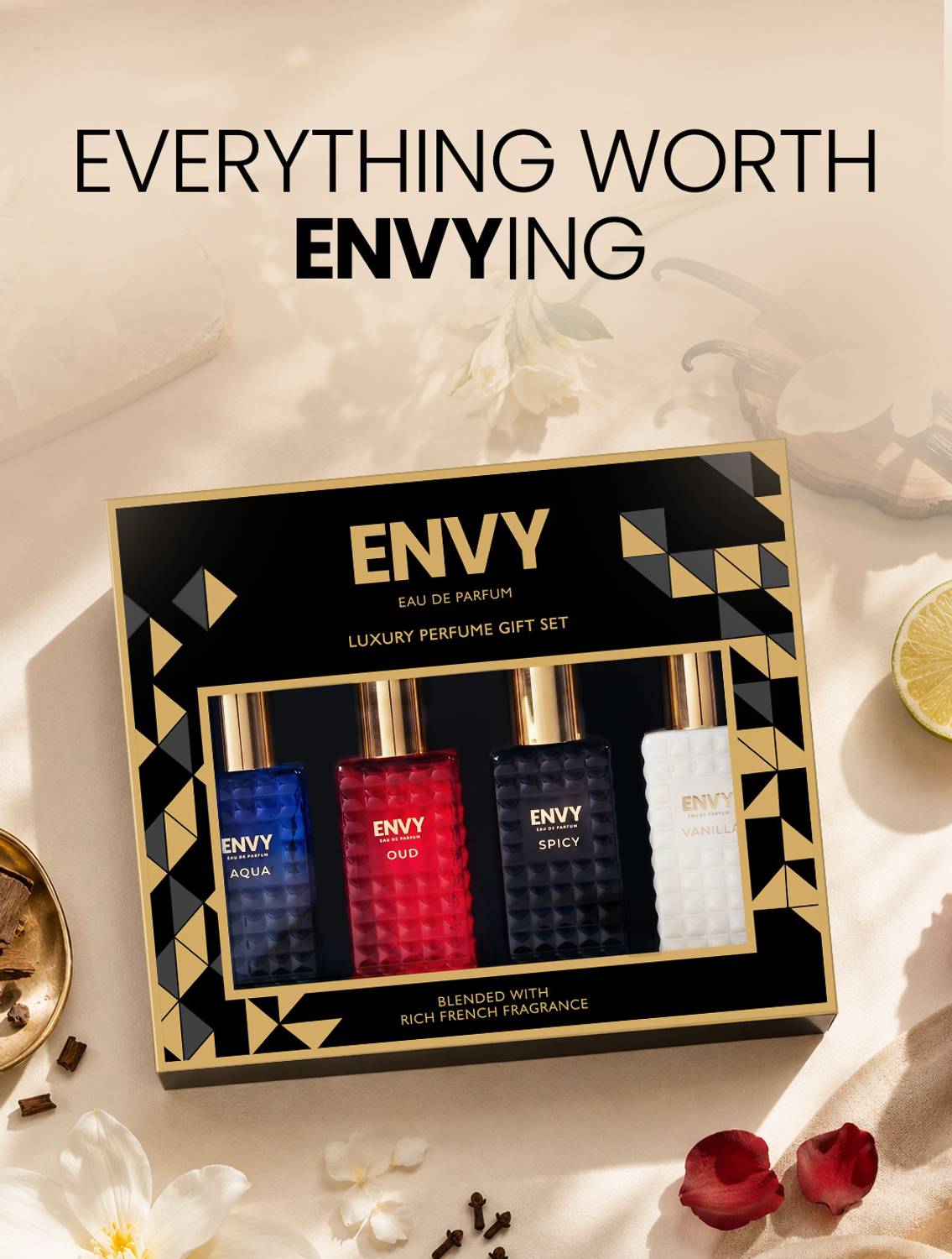 Envy Unisex Perfume Gift Set - 4 × Pack of 4 · 20 ml (80 ml total) - Image 3